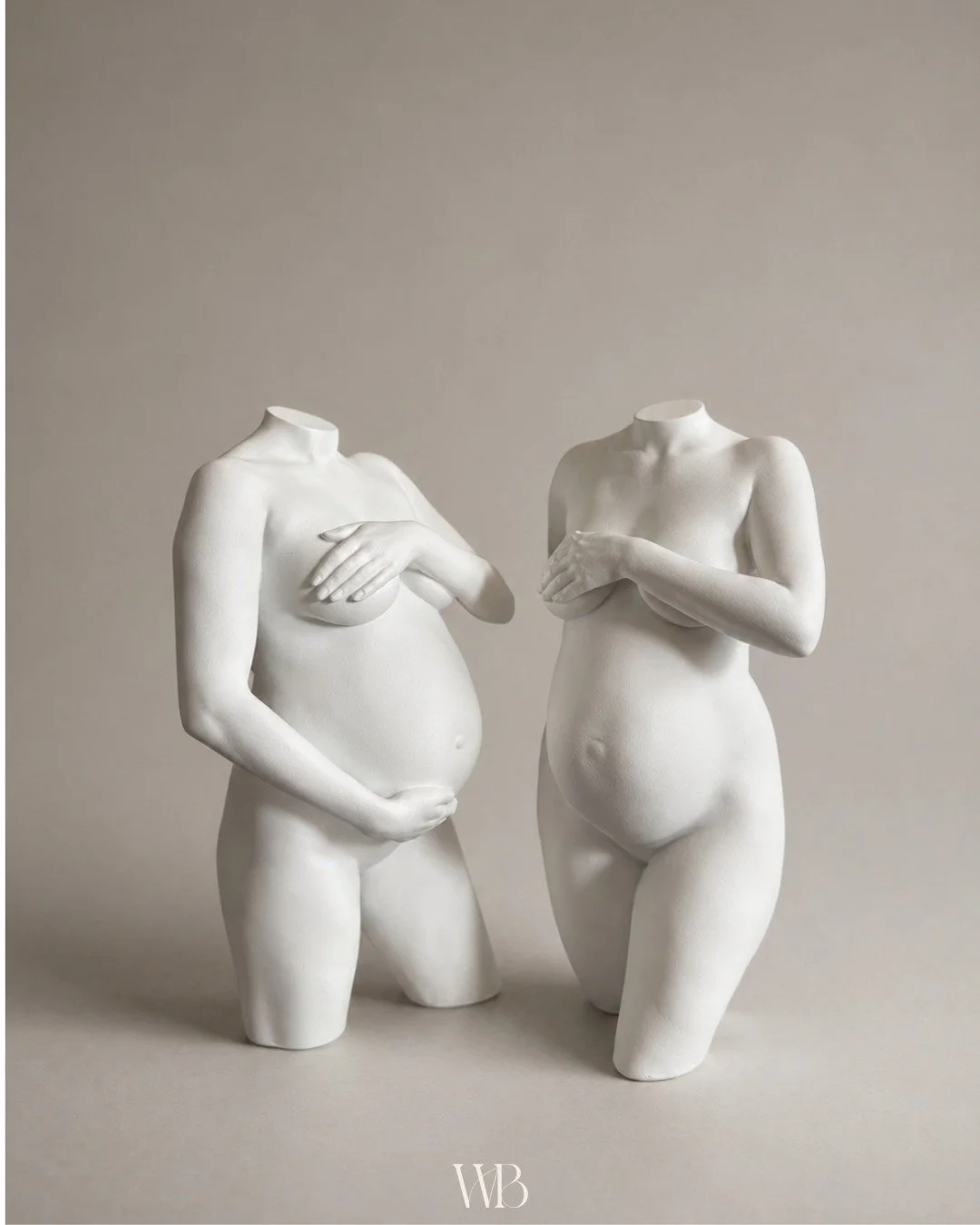 Two friends, two beautiful bumps, one very special baby shower gift 🤍

These mamas came into the Wunder Bump studio together to capture this fleeting season before their little ones arrive. Each bump was 3D scanned and transformed into these bespoke