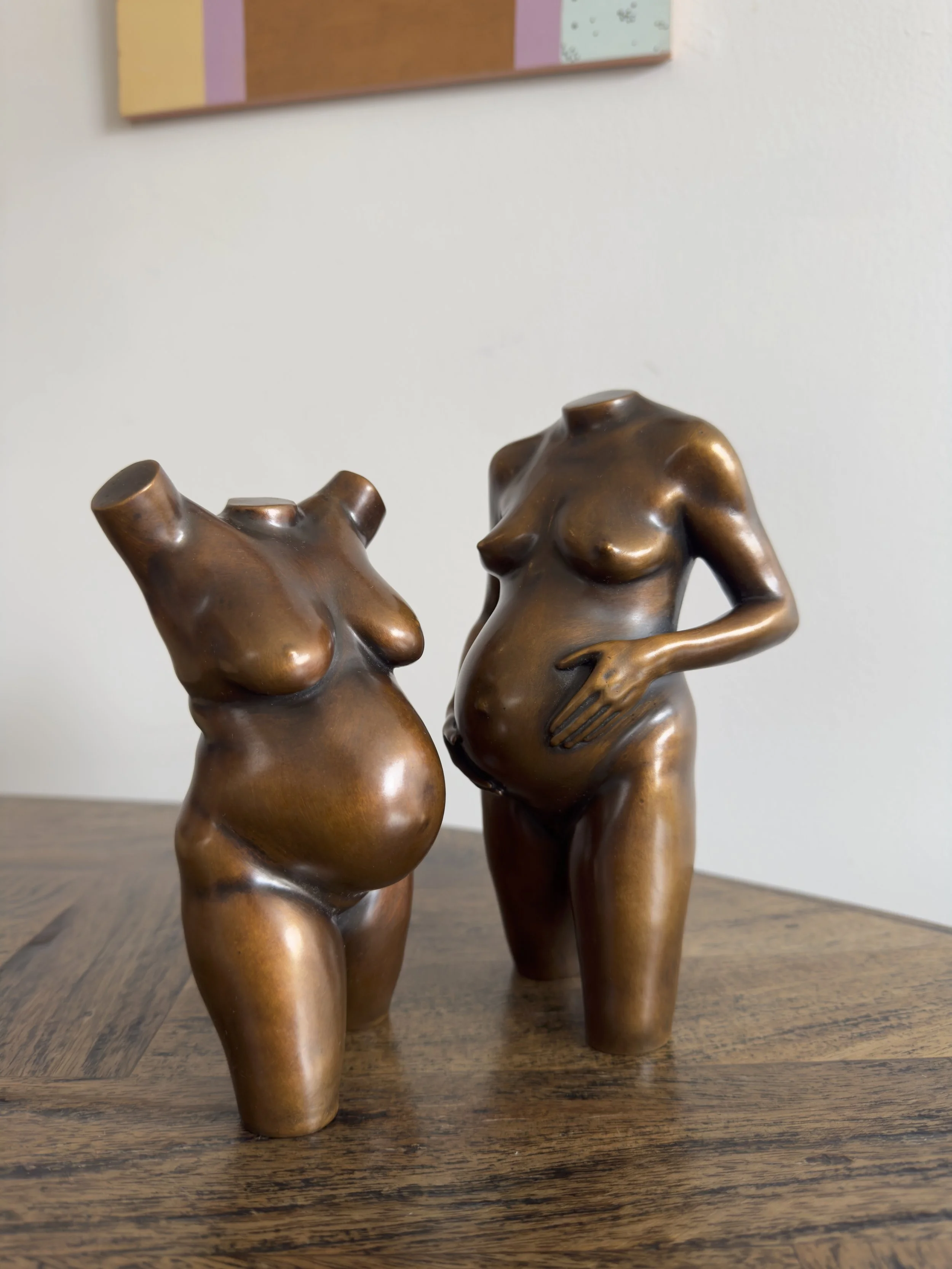 Pregnancy Sculpture Bronze Cast Melbourne Studio