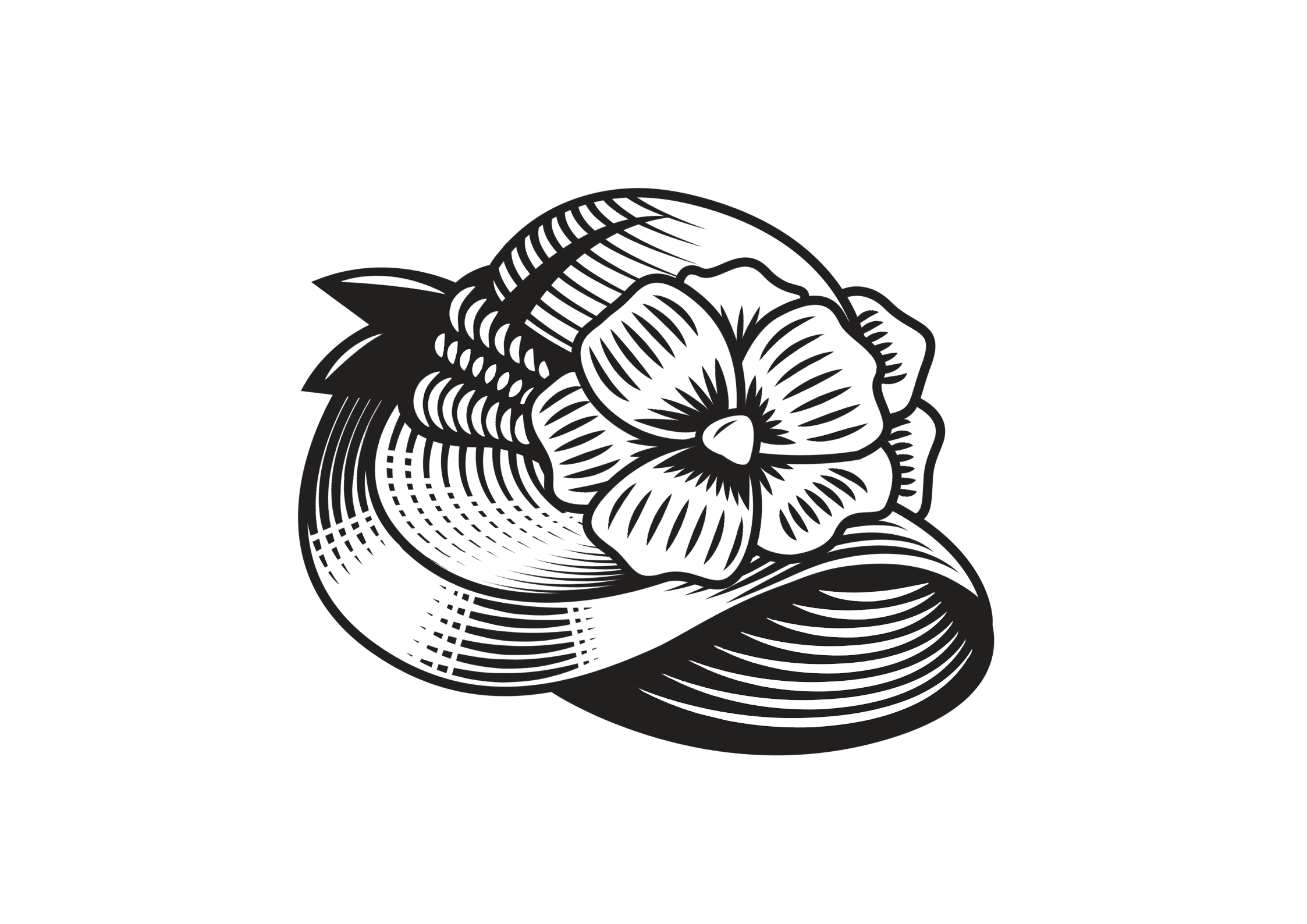 Ilustración de sombrero andino SOMBRERO CHUMBIVILCANO, CUSCO que inspira el estilo AMERICAN RED ALE de la cerveza artesanal Cholita.