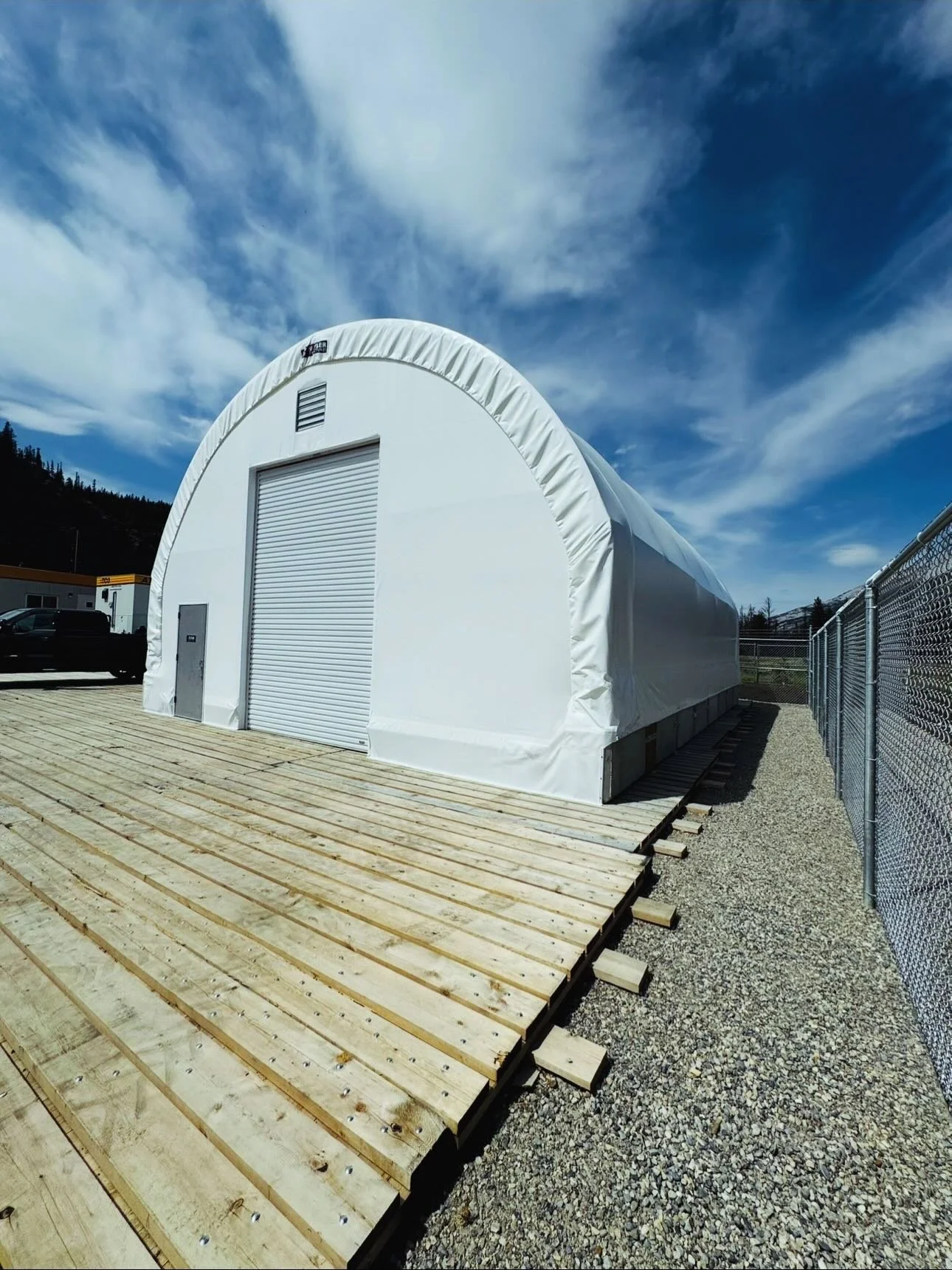 Another one up in Jasper. 🏔️
We just wrapped this fully insulated structure &mdash; built to keep critical equipment warm, protected, and running through the toughest winter months.

Engineered for the mountains. Installed with precision.
If you nee