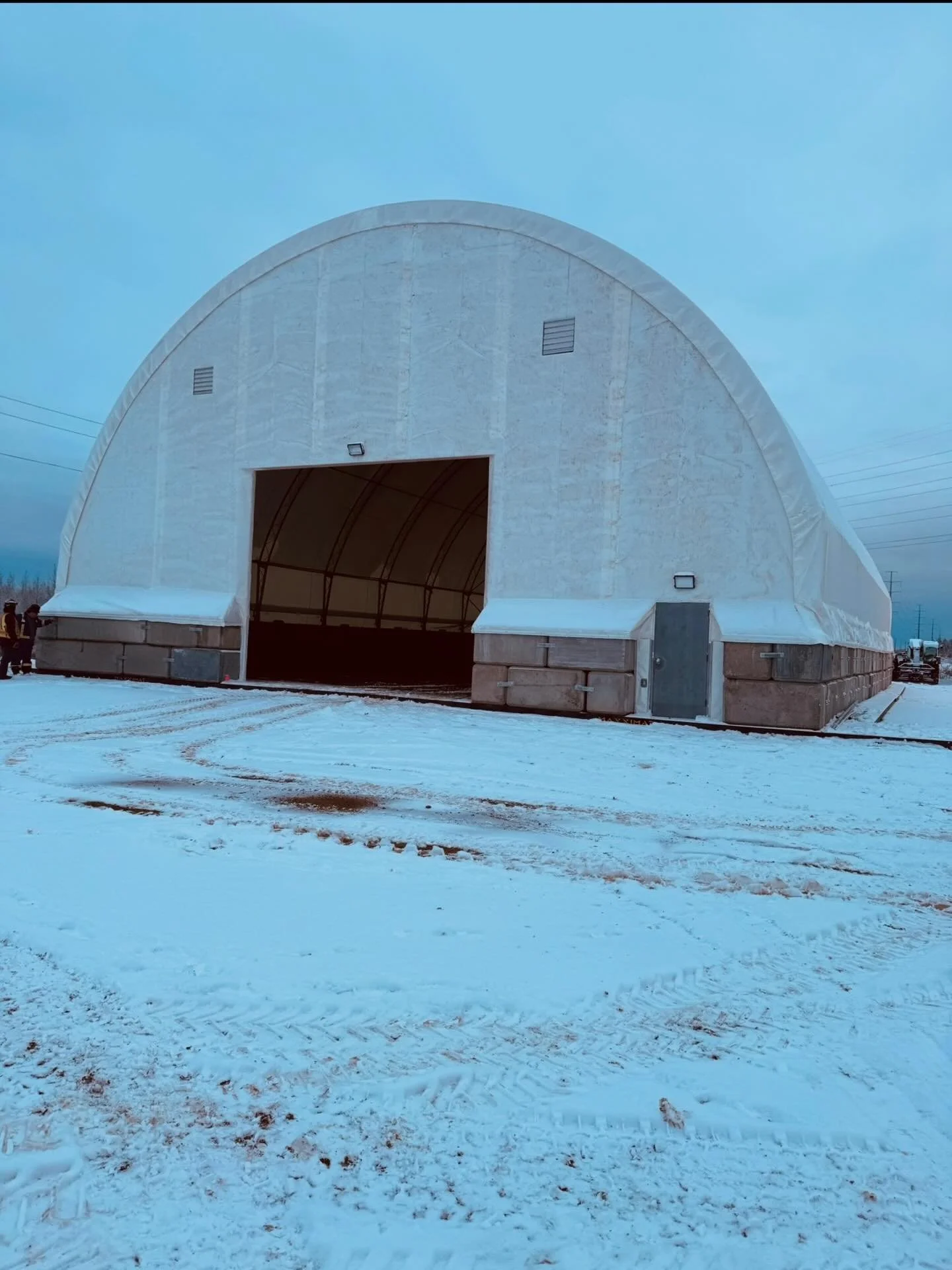 Another building completed in 2025. This 60x100 will house the pipe for the Syncrude drilling program. | S&amp;T Construction Group
