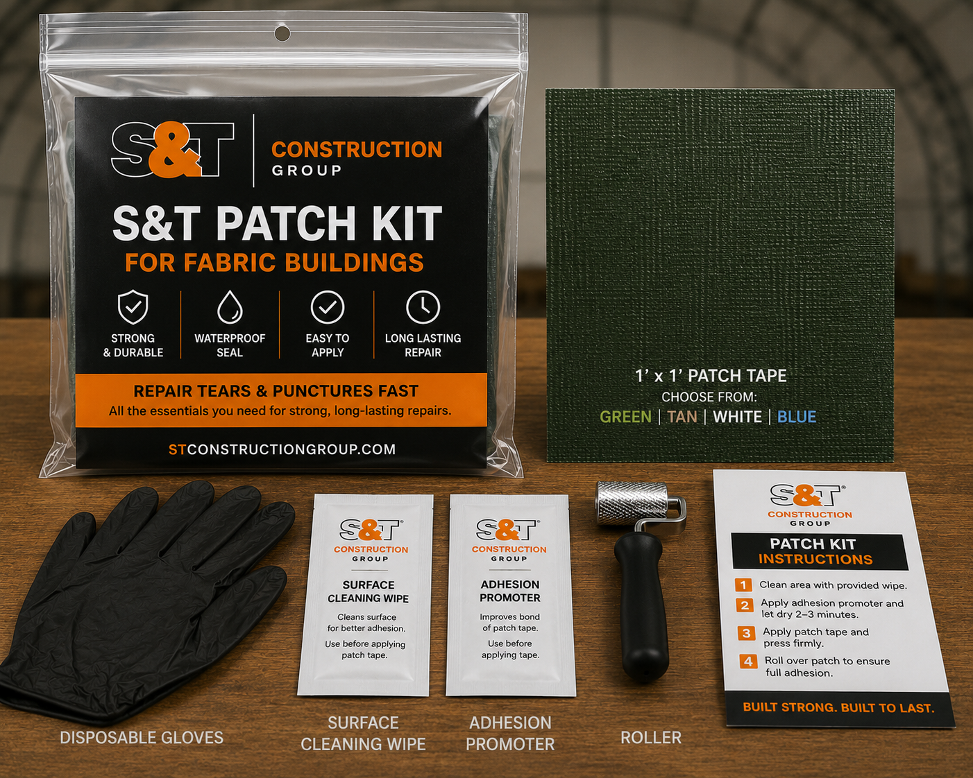 Fabric Building Patch Kit - PE Covers