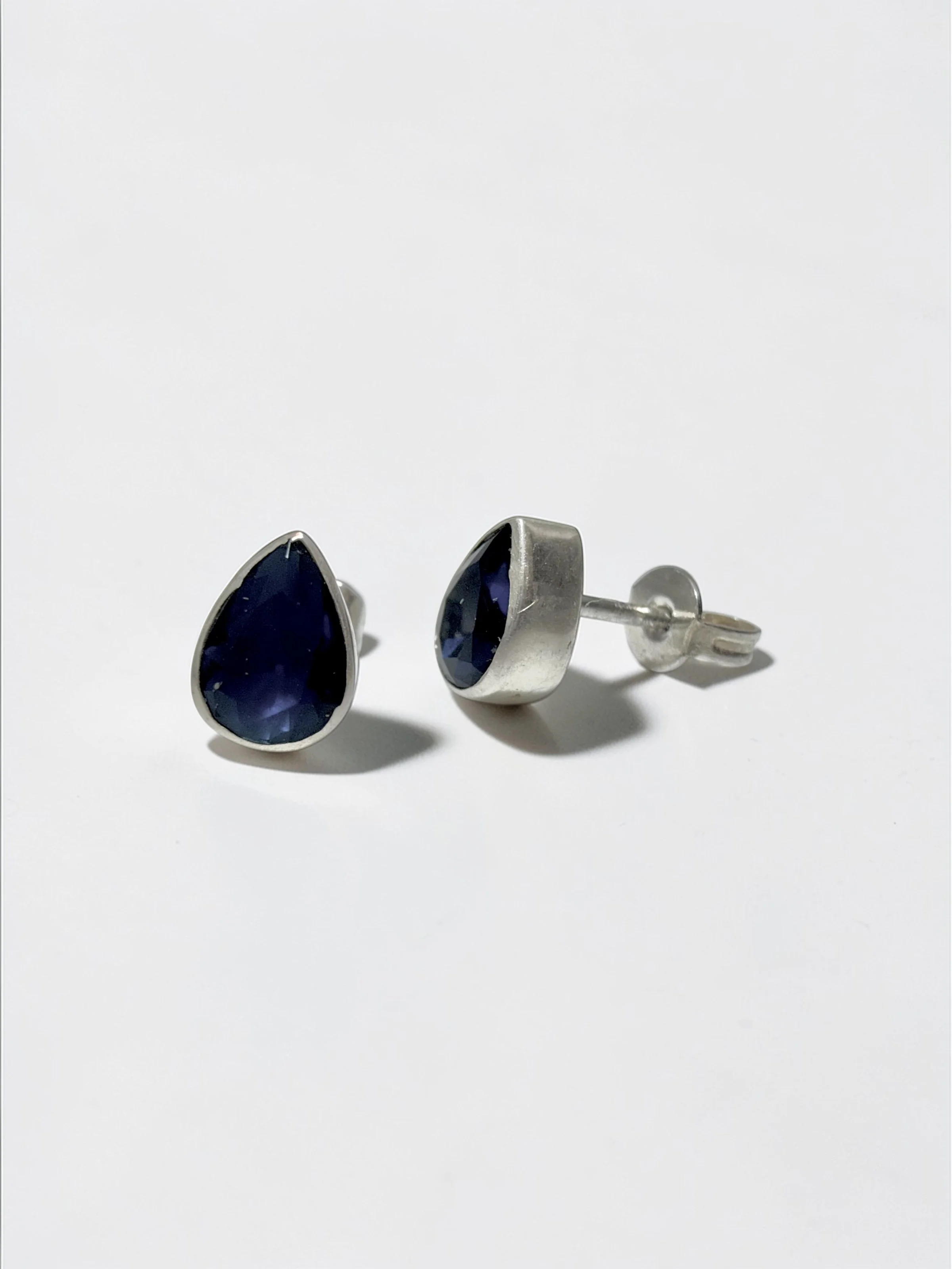 Aretes gota azul