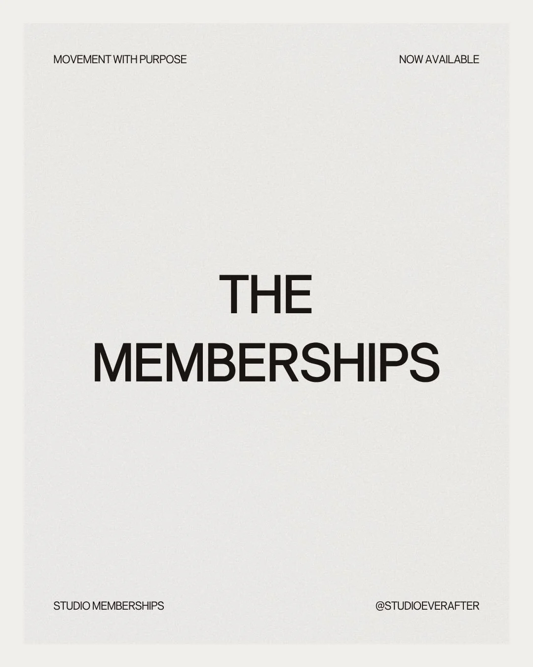 Strength is cultivated through consistency. Here&rsquo;s how you build with us.

All Access: Show up as much as you want. Build without limits. 
Signature: Consistency over intensity. Twelve classes to cultivate strength. 
Essential: Start where you 