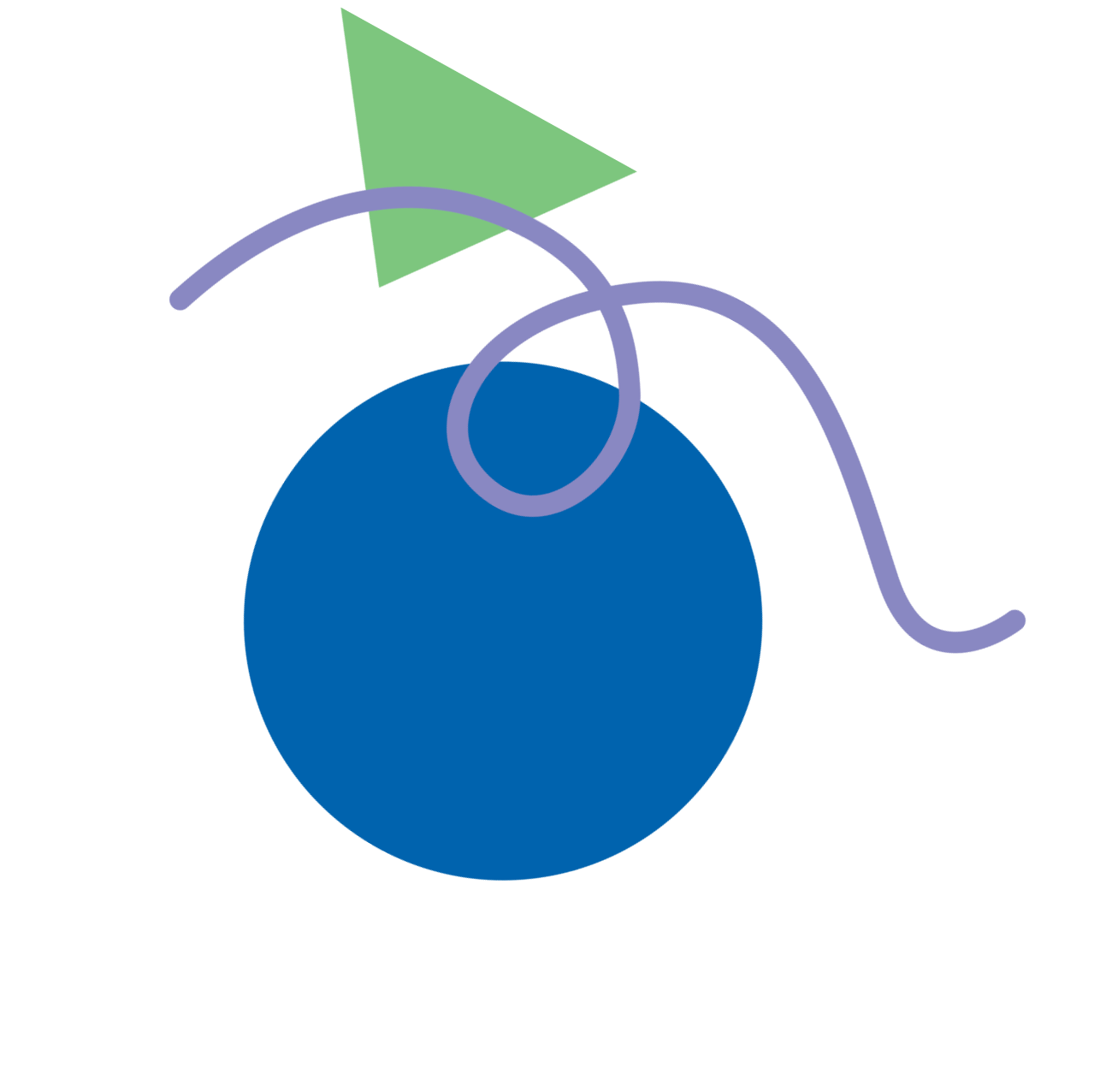 Graph with a teal semi-circular bar and black background