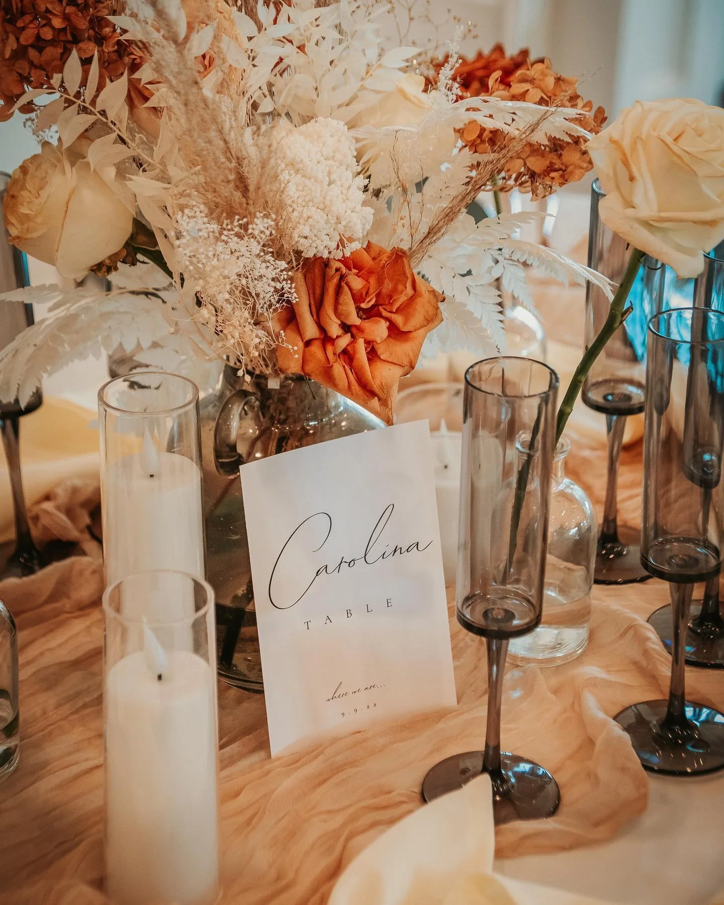 It&rsquo;s all in the details. Using places that milestone moments happened instead of table numbers! 🤍