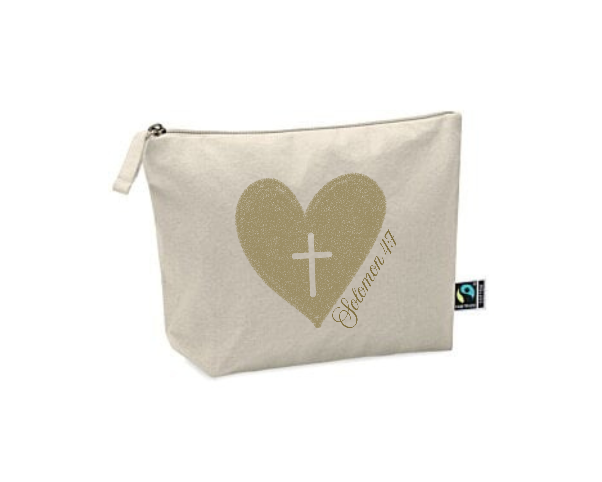 Solomon 4:7 Heart Makeup Bag