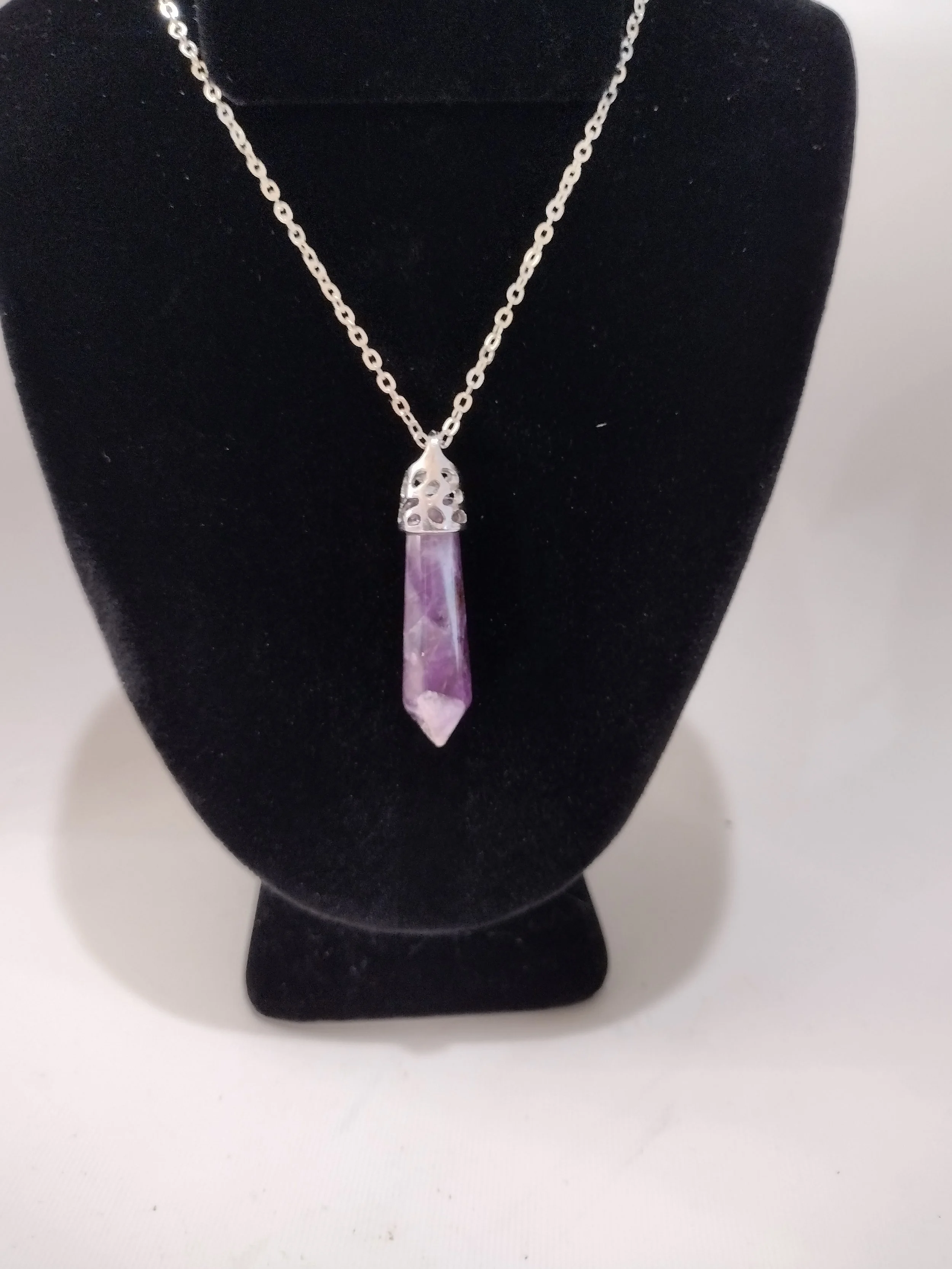 Amethyst Point Pendant Necklace