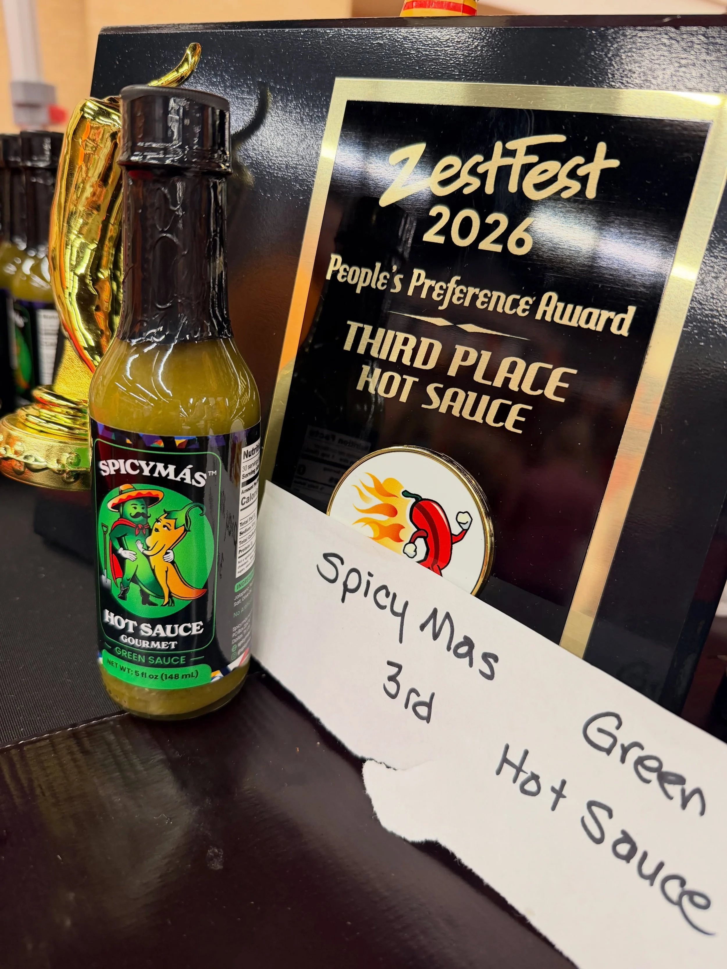 The people have spoken.

At ZestFest 2026, the people voted Spicym&aacute;s Green Sauce the 3rd Best Hot Sauce in the world today!

Six months and two days into this journey, we&rsquo;re honored, grateful, and excited for what&rsquo;s ahead.

Thank y