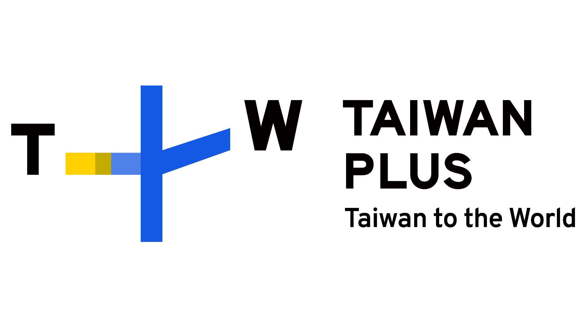 Logo of Taiwan Plus, a news organization, featuring a stylized sun in yellow and blue with the text 'TAIWAN PLUS' and the slogan 'Taiwan to the World'.