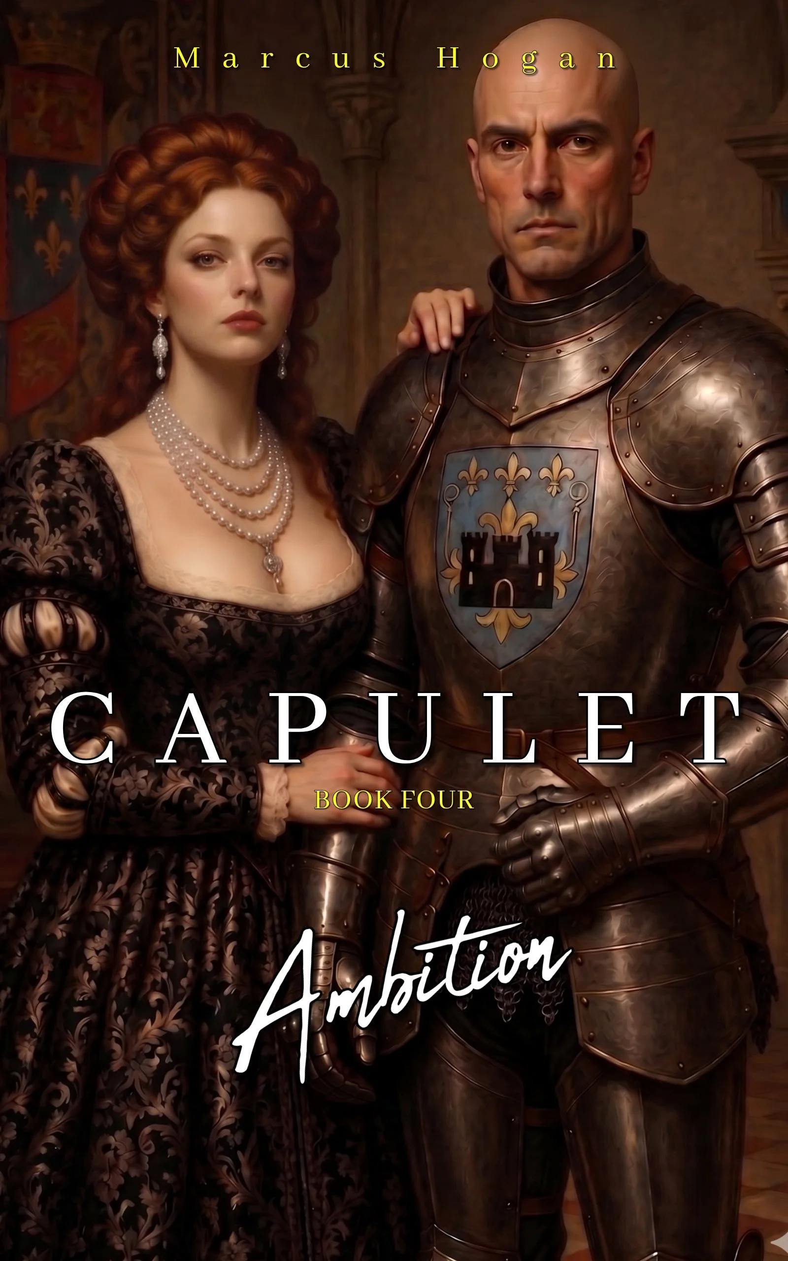 CAPULET Book 4 – Ambition front cover featuring Duchess Yolanthe and Duke Reynard de Paris.