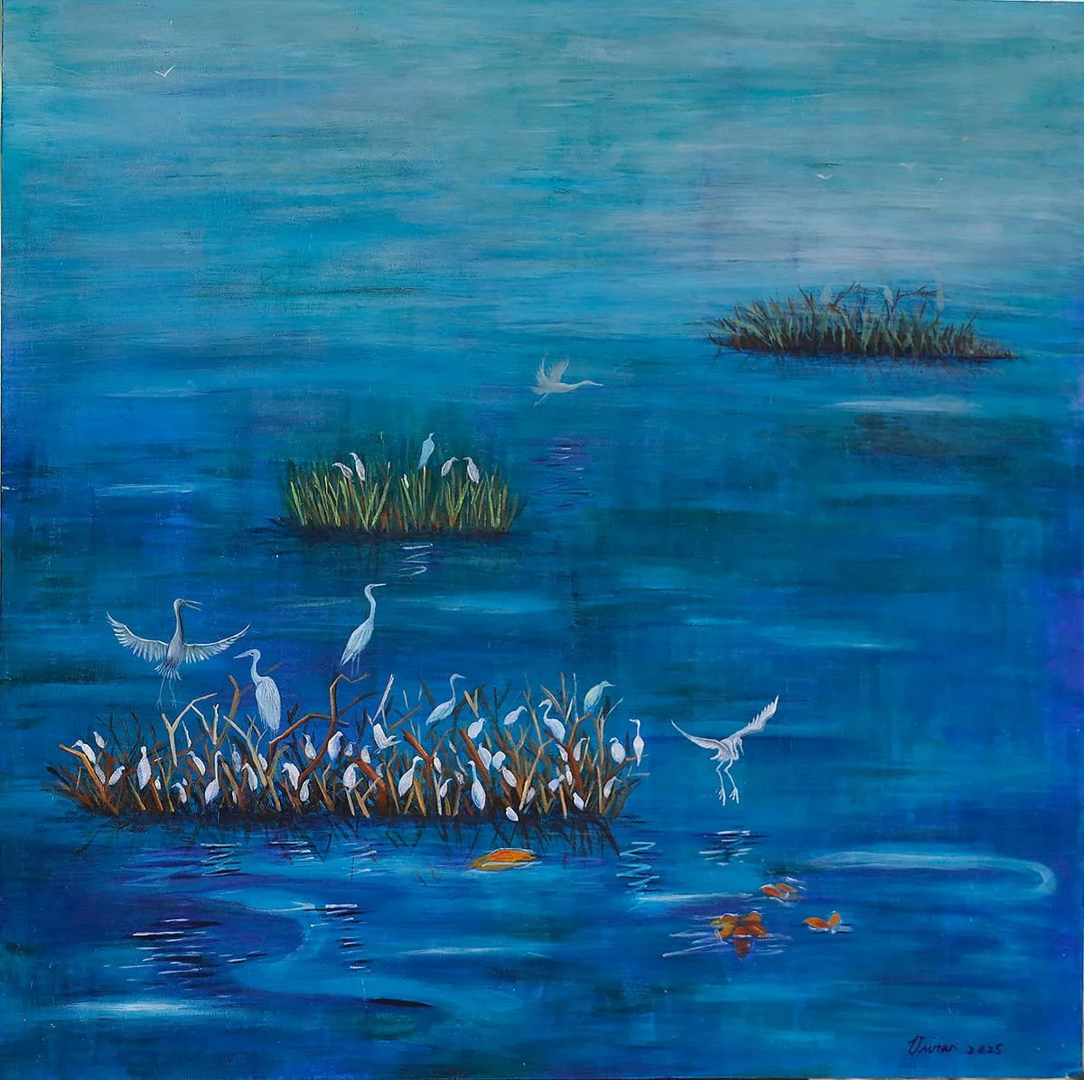 After Storm 風暴之後
Acrylic on Wood Panel, 60 x 60cm, 2025