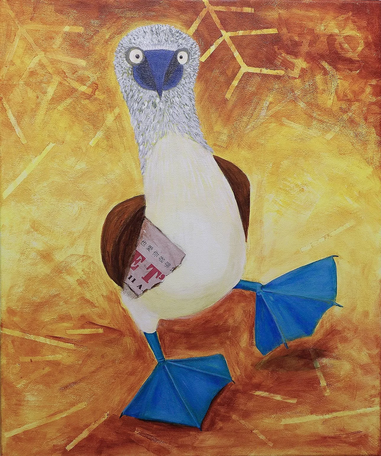 Daily Catch 時事快遞
Mixed Media on Canvas
40 x 50cm, 2025