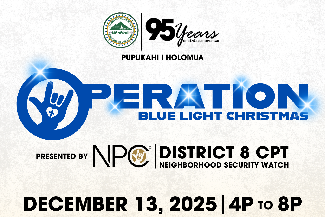 OPERATION BLUE LIGHT CHRISTMAS 2025
