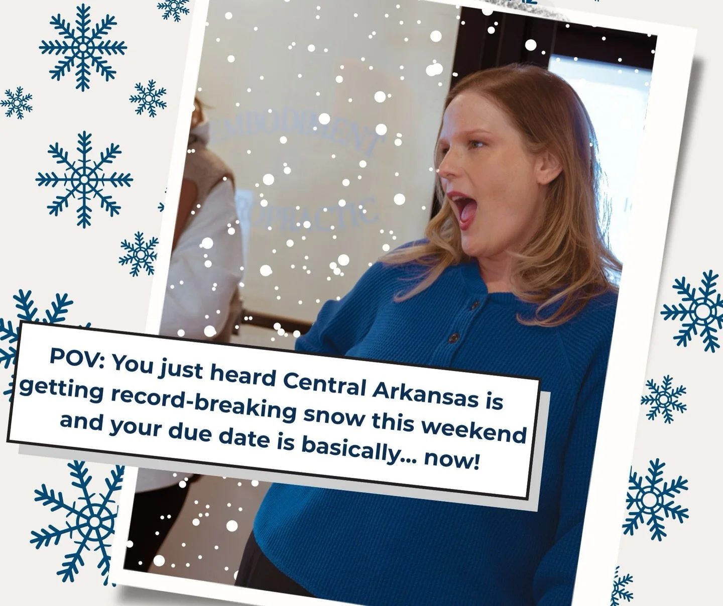 Don&rsquo;t panic! While the rest of our state is rushing to Krogers for bread and milk, Arkansas Doulas is here to help you prep. We know a winter storm right before your due date can feel overwhelming, but a little prep goes a long way!

First, kee