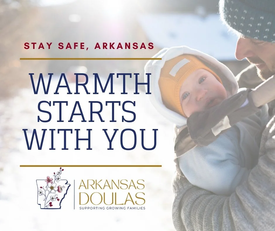 Arkansas is getting quiet as the winter storm start to roll in, and we know that heavy feeling in the pit of your stomach when the lights flicker.... If you lose electricity, remember this: your body is your baby&rsquo;s safest heat source. If the ho