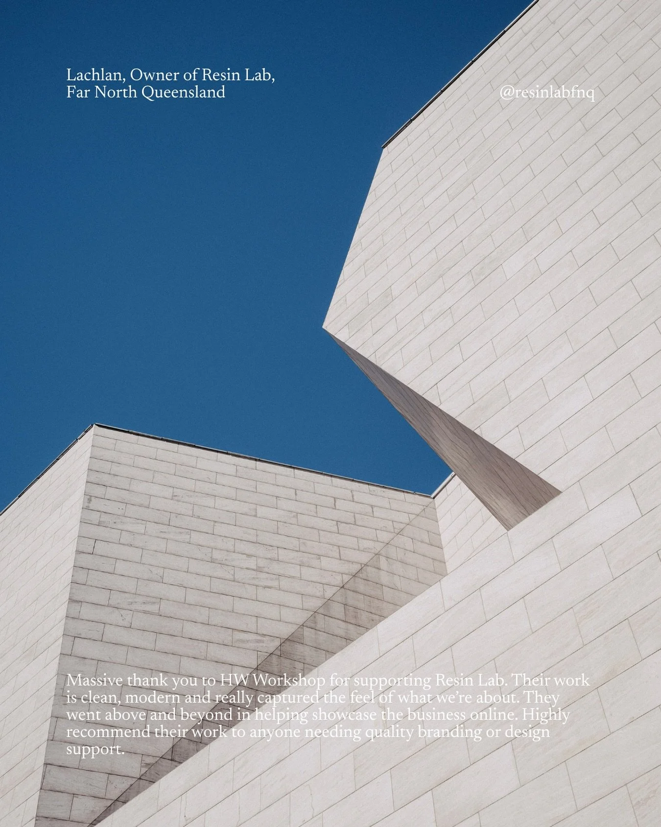 Grateful to work with Resin Lab on bringing their vision online. Clean, modern, and branding aligned with their story. 🔵

#clientlove #testimonial #branddesign #logodesign #creativestudio