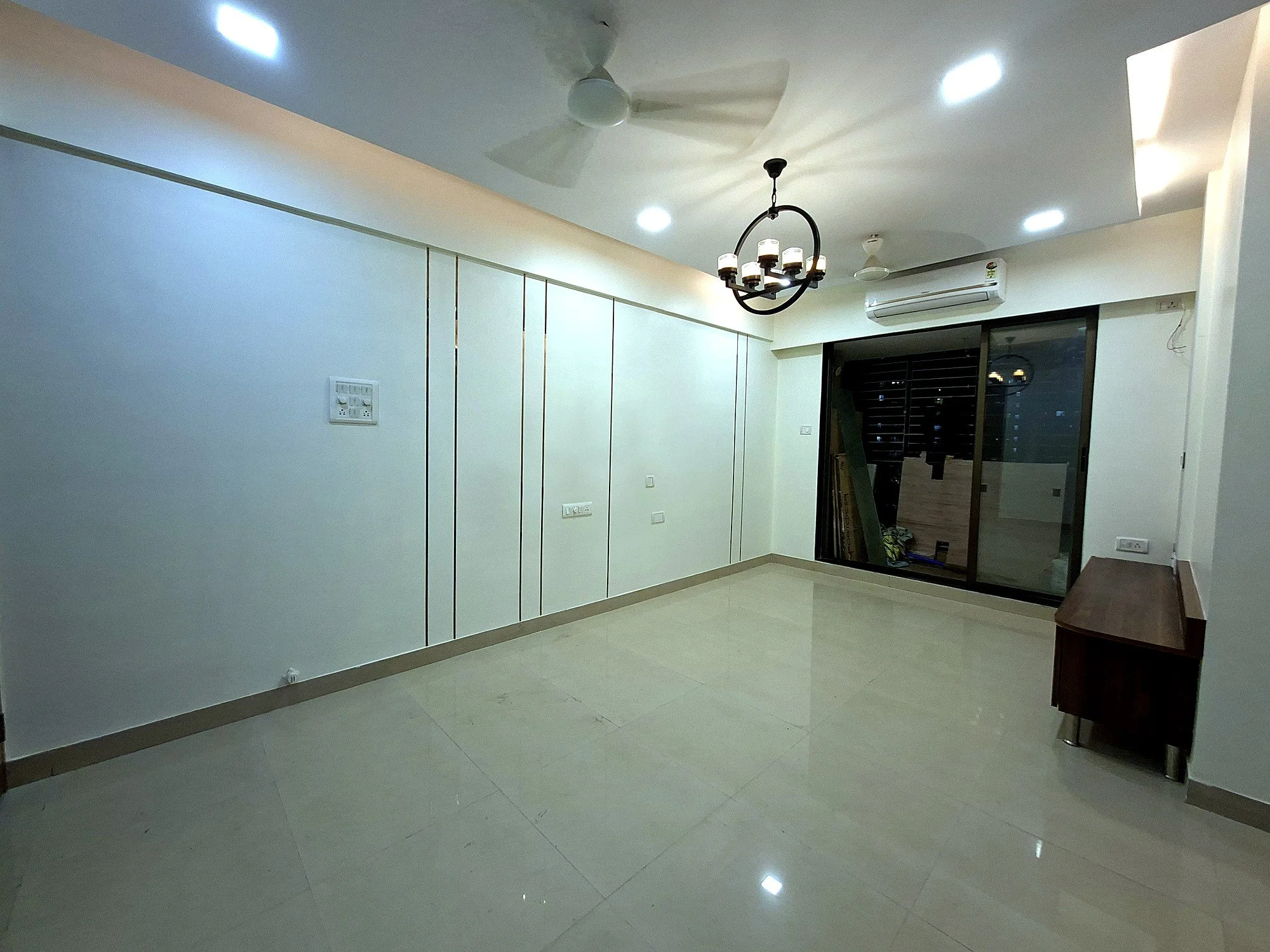 Bedroom 2 wide view at Lake Pleasant Powai 2BHK