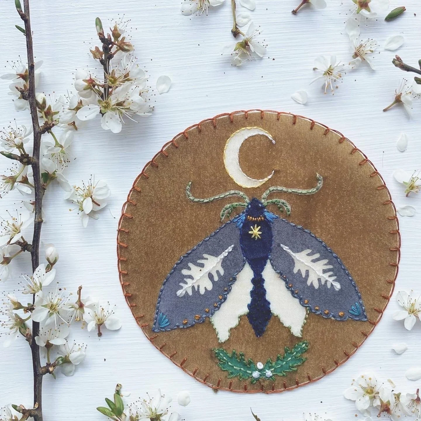 Moth in spring decoration .JPG