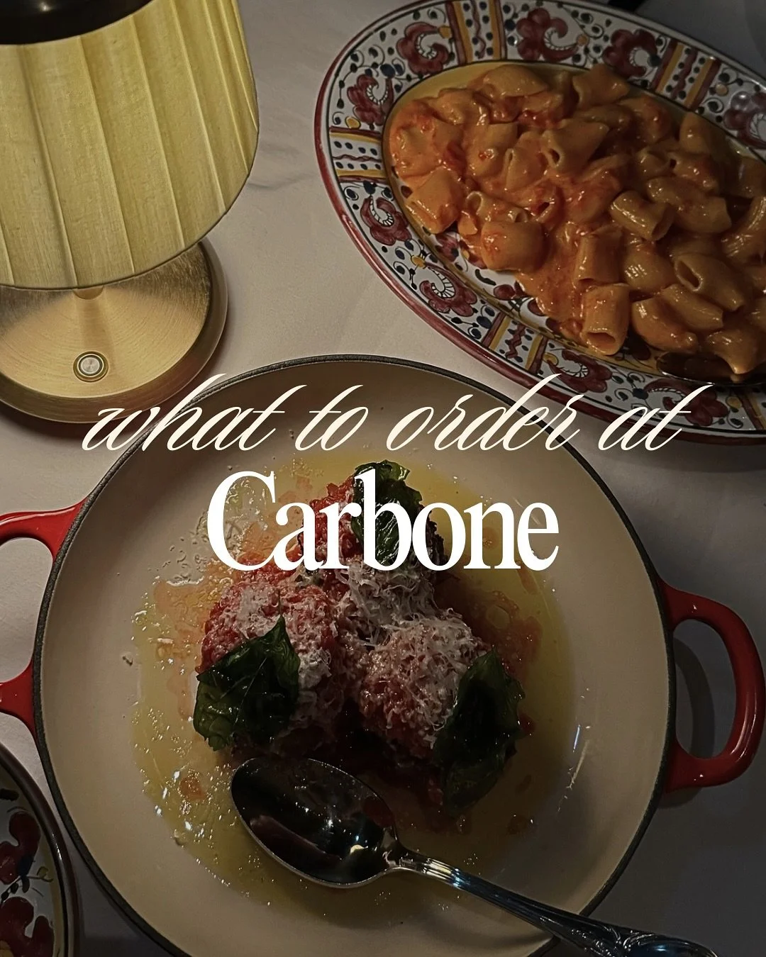 What we ordered at Carbone with honest ratings 🖤