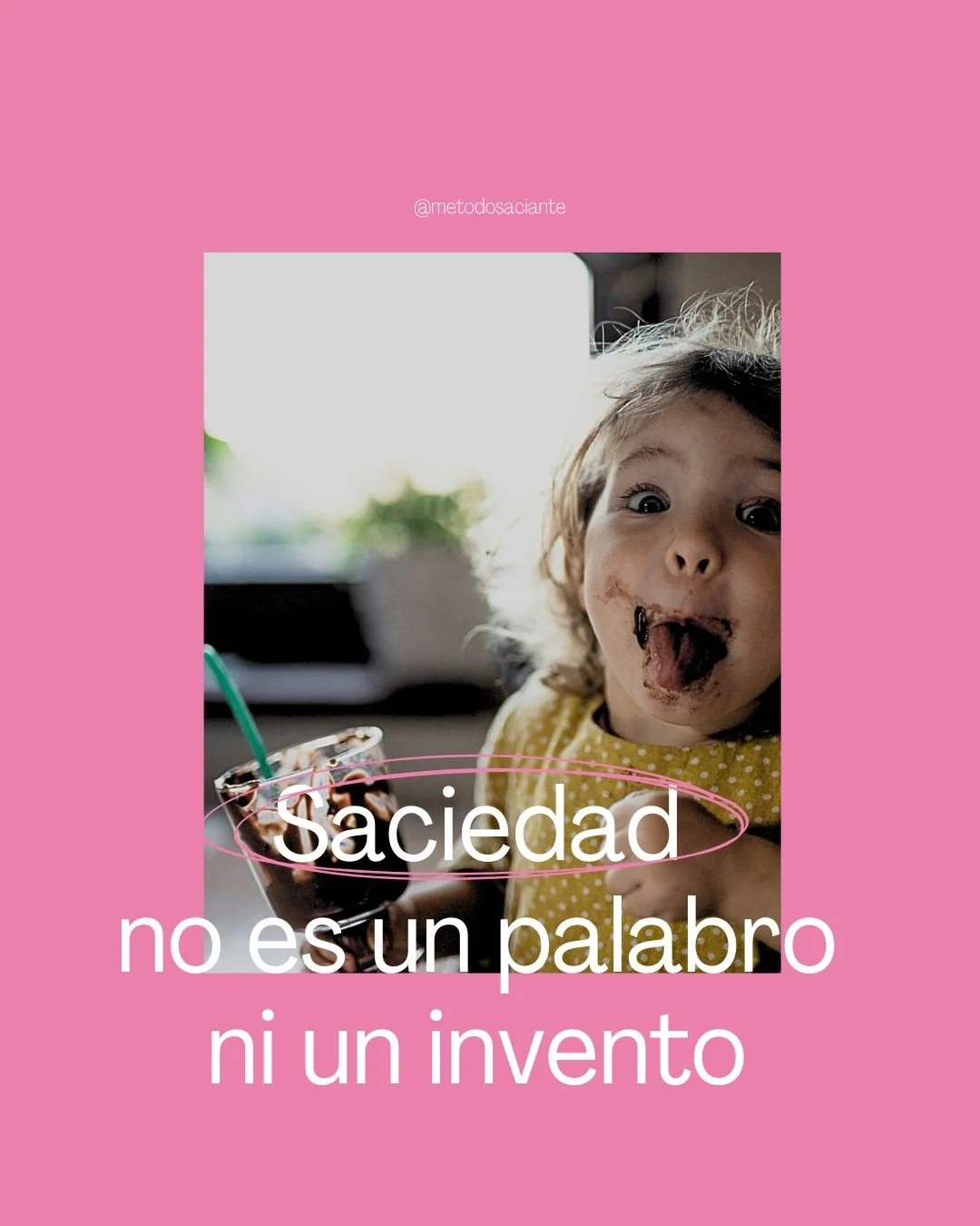 La saciedad es la sensaci&oacute;n subjetiva de plenitud que se tiene despu&eacute;s de la ingesta de un alimento. Por eso, si comes sin saciarte vuelvas a comer y seguramente, alimentos que te &quot;llenen&quot; durante poco tiempo.

Nuestro enfoque