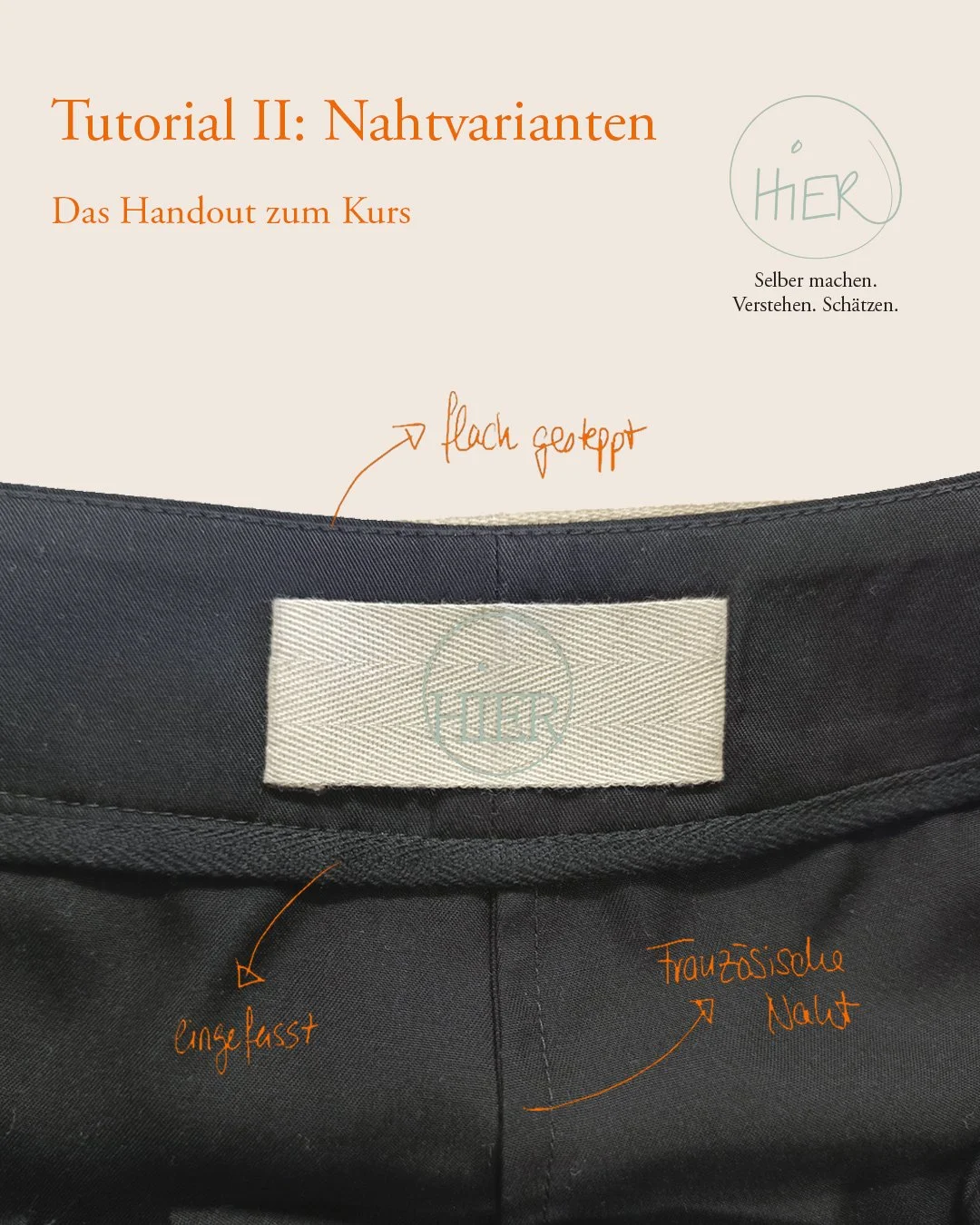 Handout Tutorial 2 - Nahtvarianten