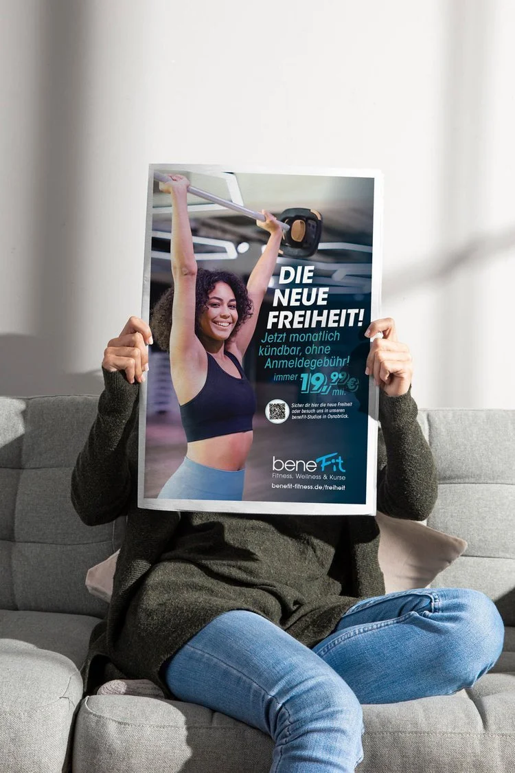 beneFit Fitnessstudios – Marketing Kamapgne "Die neue Freiheit" – Superidee Werbeagentur Oldenburg