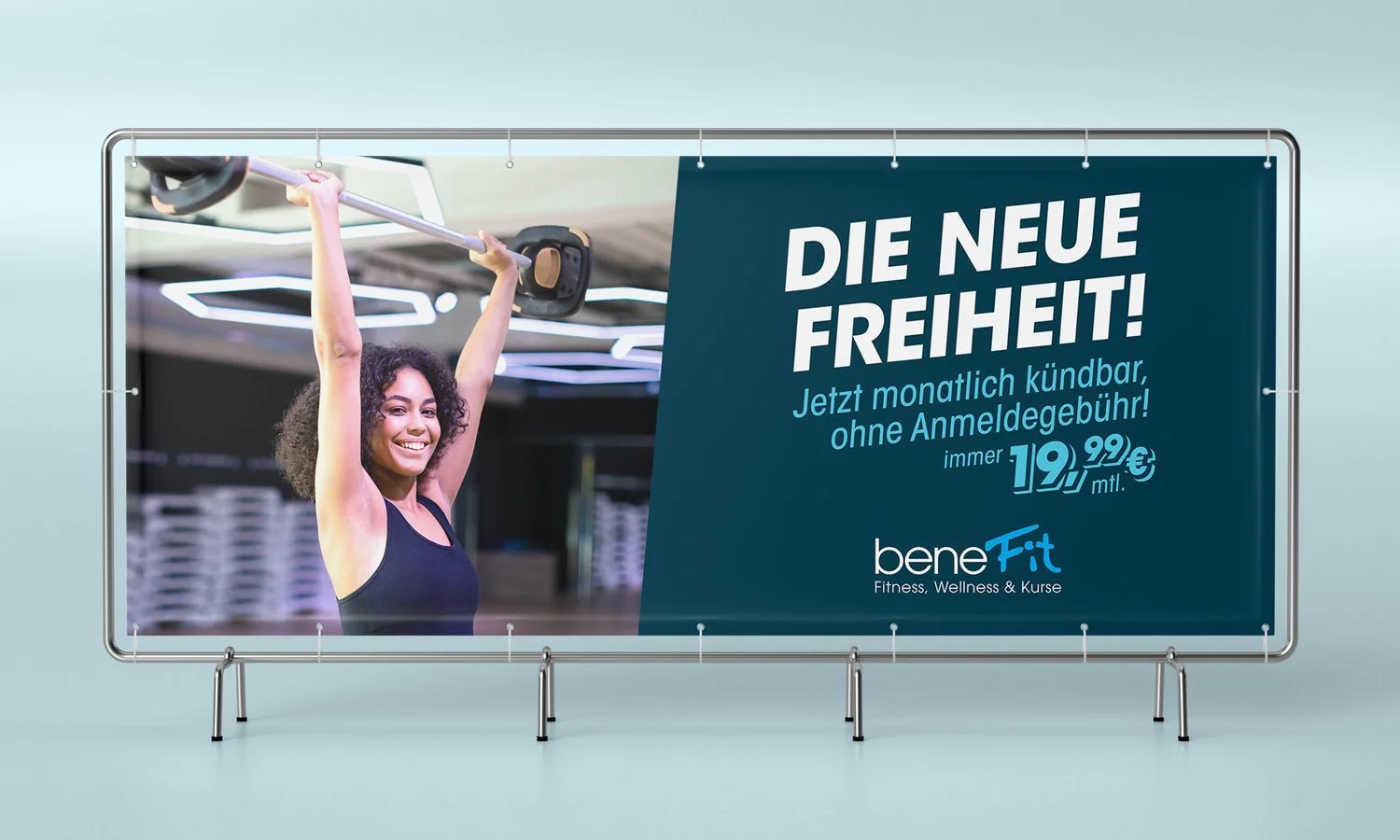 beneFit Fitnessstudios – Marketing Kamapgne "Die neue Freiheit" – Superidee Werbeagentur Oldenburg