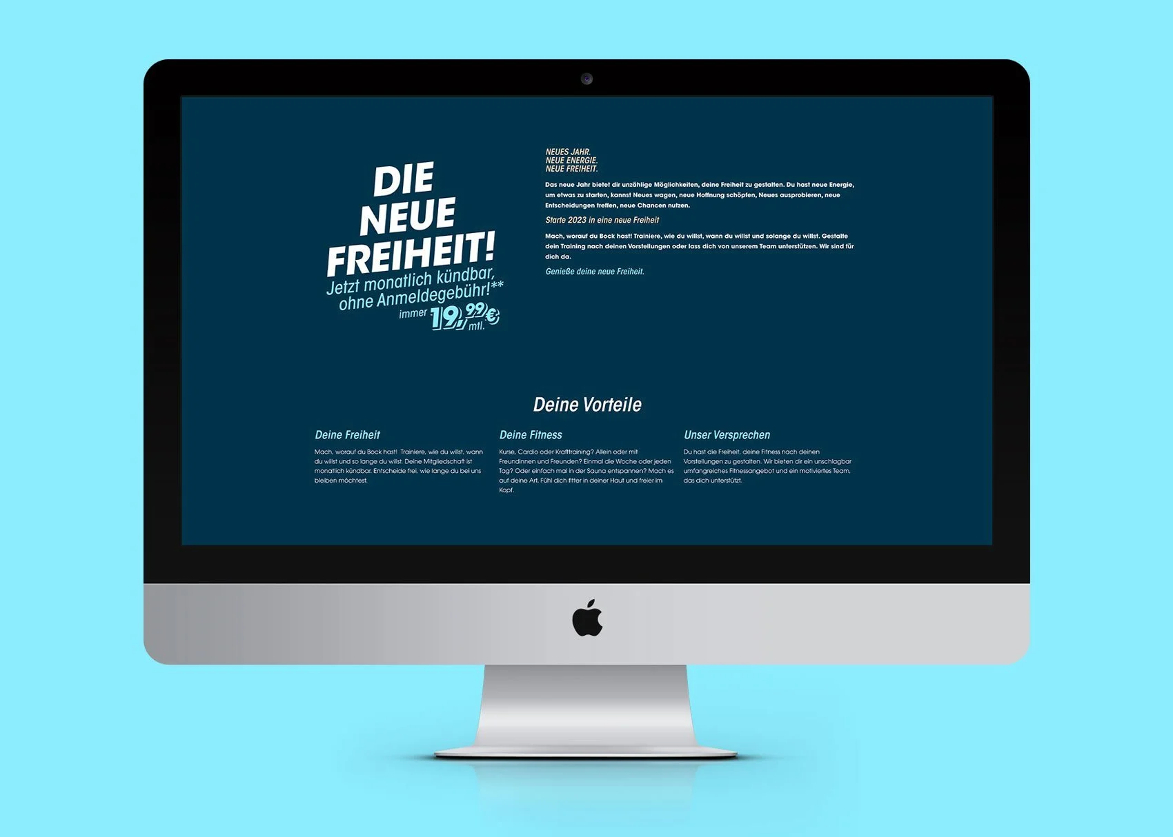 beneFit Fitnessstudios – Marketing Kamapgne "Die neue Freiheit" – Superidee Werbeagentur Oldenburg