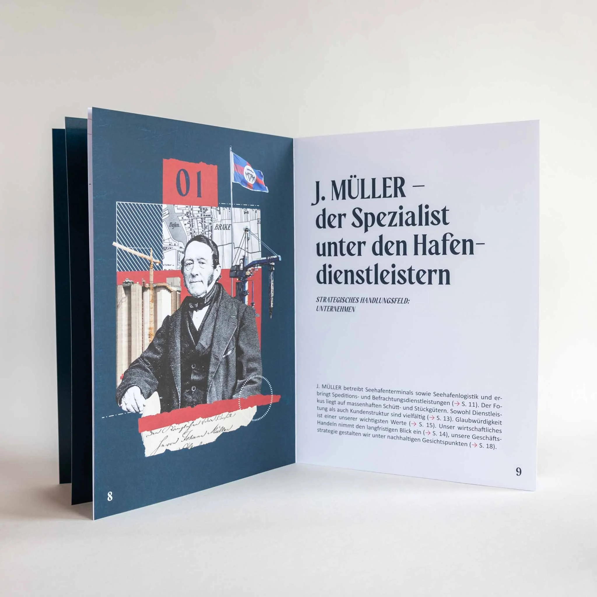 J Mueller | Nachhaltigkeitsbericht | Sustainability Report | Folder - Superidee Werbeagentur Oldenburg