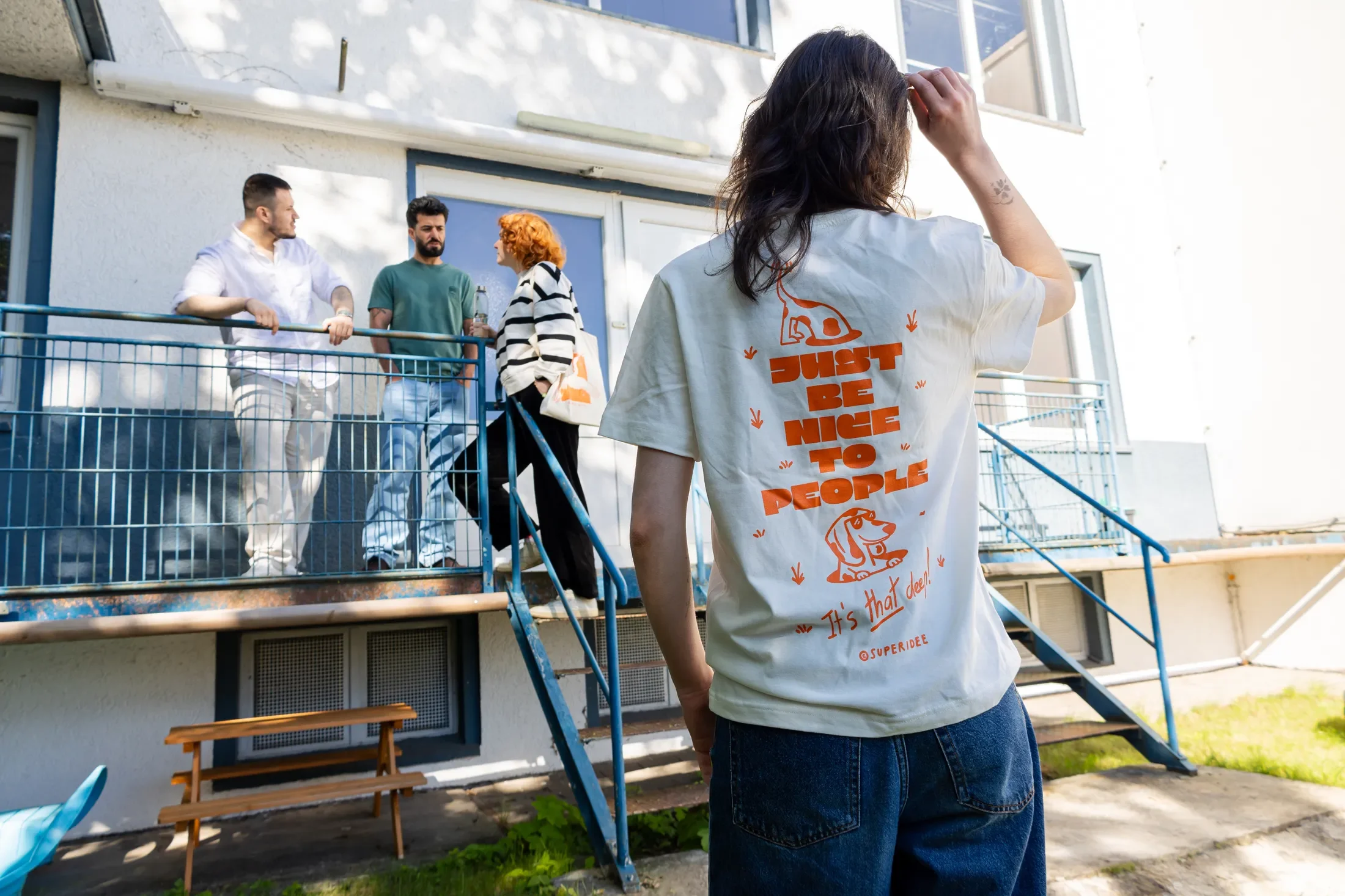 Superidee Shop Fotoshooting Location IBIS e. V. Terrasse