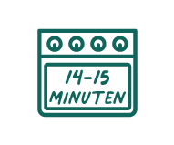 Timer oder Zeitschaltgerät mit Anzeige von 14-15 Minuten