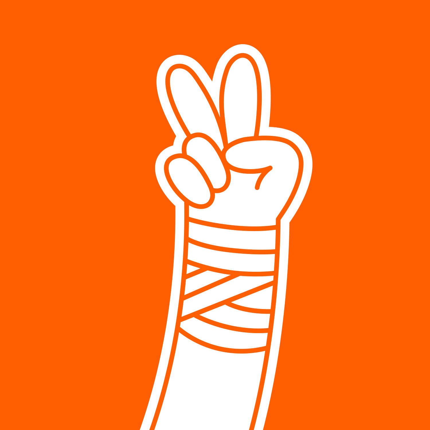 Eine Animation verschiedener Illustrationen von Händen mit einer Bandage um das Handgelenk.