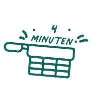 Zeichnung eines Korbes mit dem Text '3 Minuten'