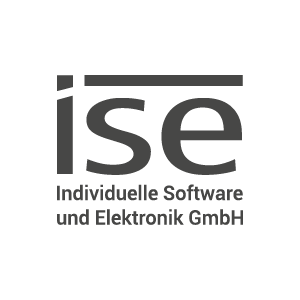 Logo von ISE, einem Unternehmen für individuelle Software und Elektronik