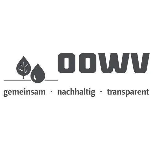 Logo mit zwei Blättern und den Worten "gemeinsam, nachhaltig, transparent" darunter, sowie die Abkürzung "OOW".