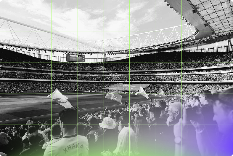 Fan engagement football stadium
