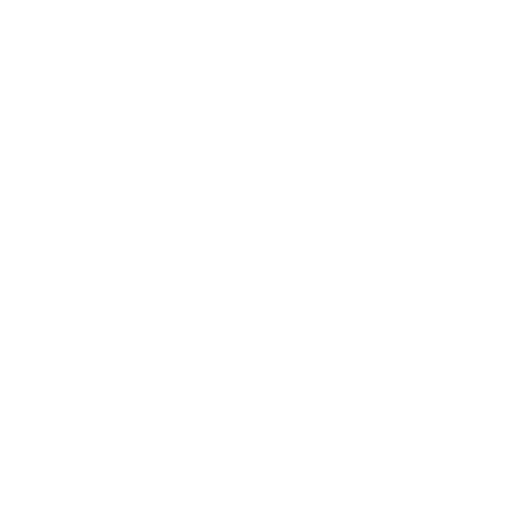 A black-and-white logo featuring a stylized calligraphic letter 'P' inside a circle.