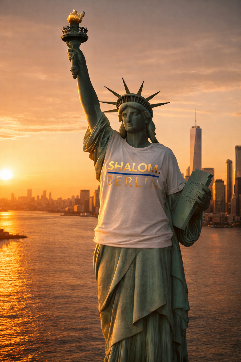 Even freedom wears a shirt.