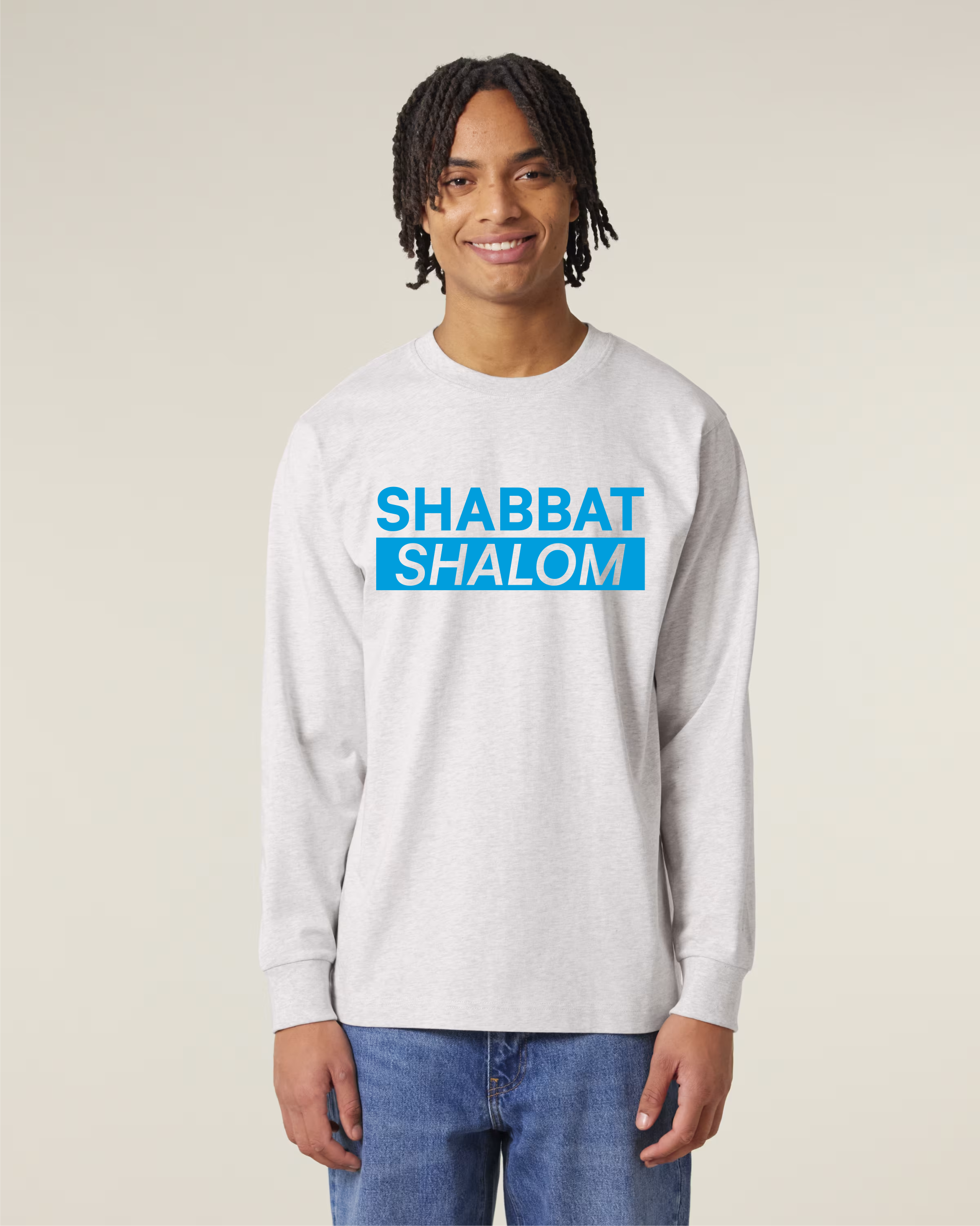 SHALOM.BERLIN_longsleeve_Shabbat Shalom-men-blue.png