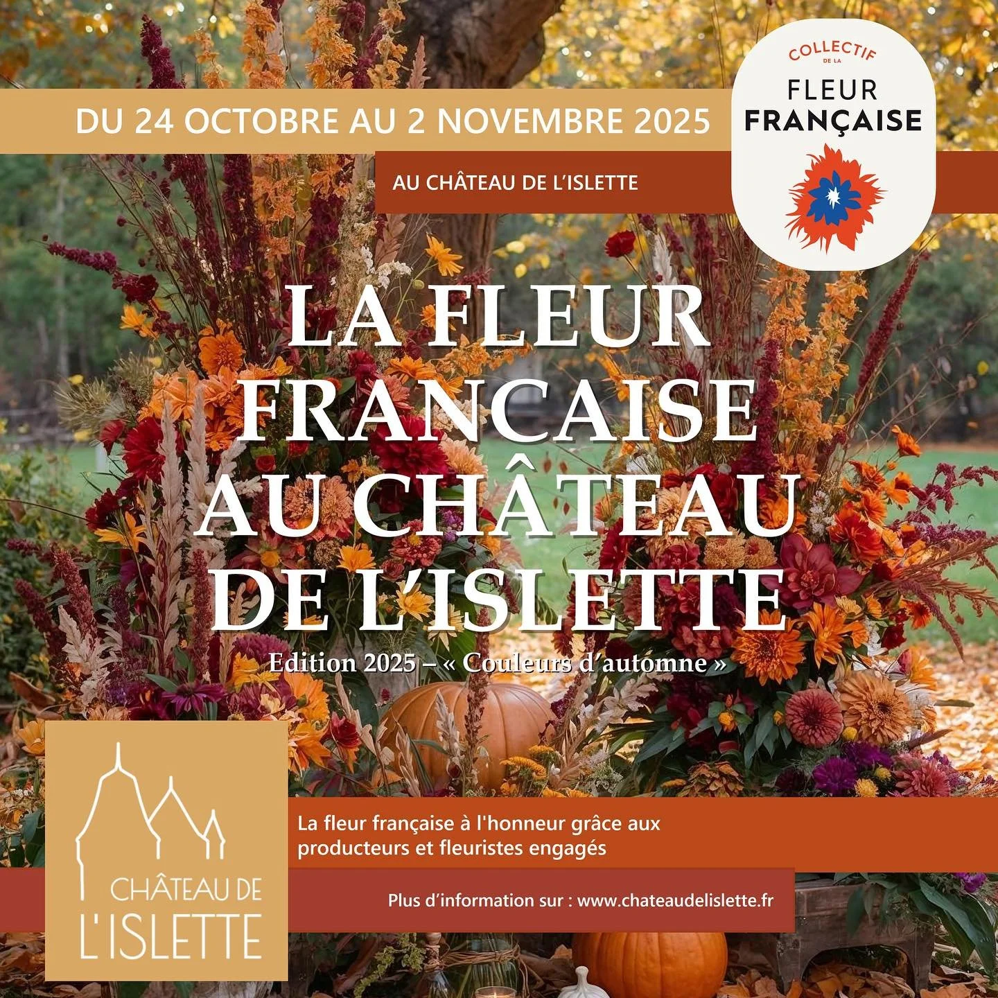 🍂🌻SAVE THE DATE 🍁🏰🎃

Nous sommes heureuses de vous d&eacute;voiler le beau projet sur lequel nous travaillons depuis quelques semaines ! 

Le @collectif_delafleurfrancaise revient cet automne pour la seconde &eacute;dition de son &eacute;v&eacut
