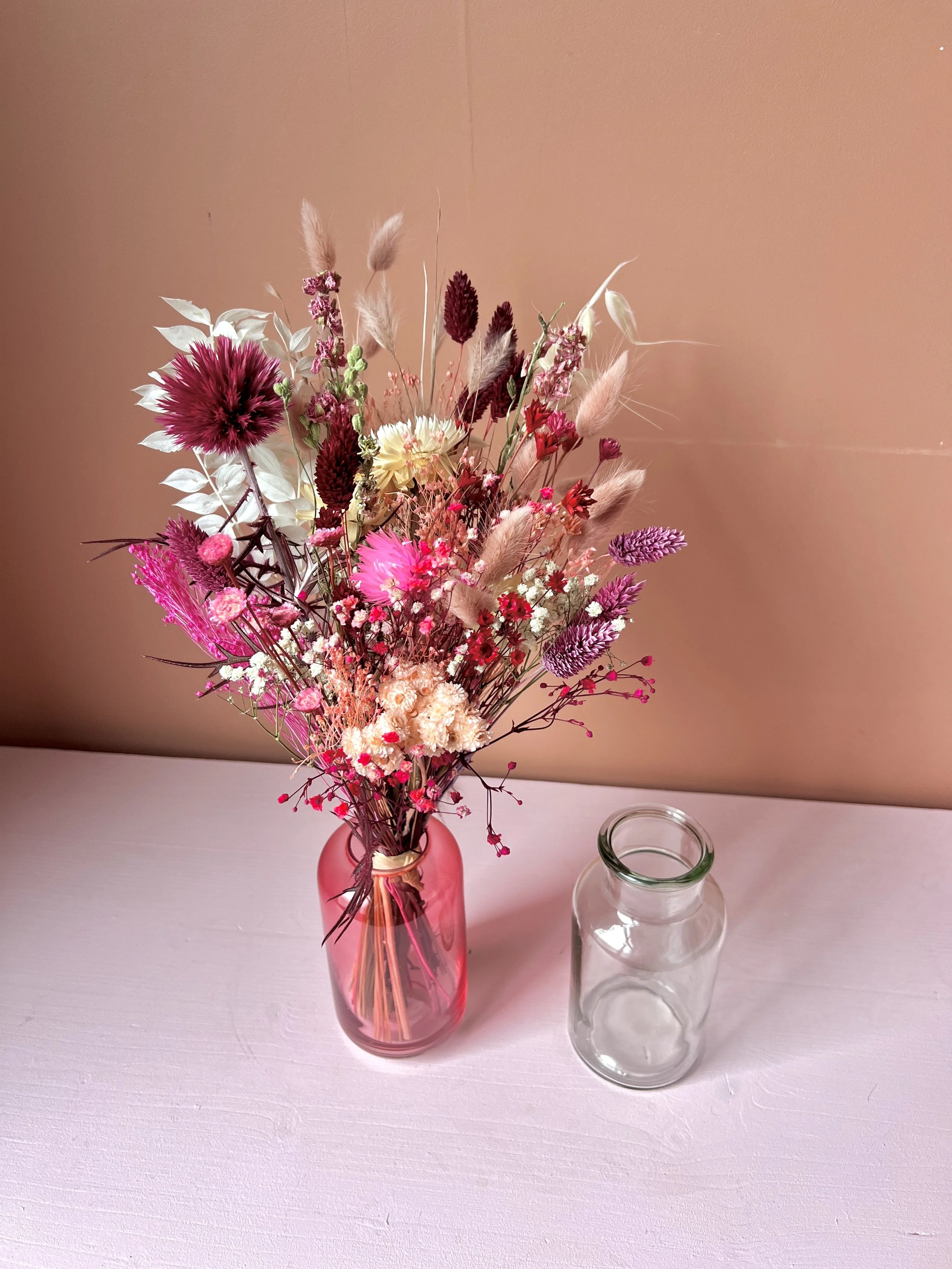 BOUQUET SÉCHÉ MOYEN "LA VIE EN ROSE"