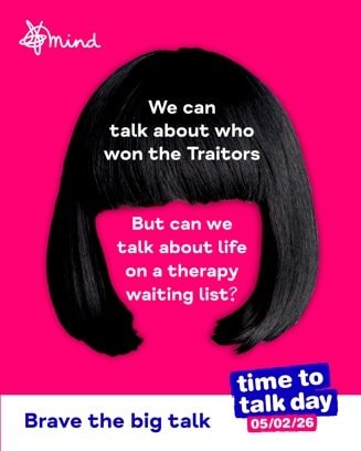 Today is #timetotalk day.
The proverb says a problem shared is a problem halved.
Just as important is taking time to listen if someone trusts you to talk to you.