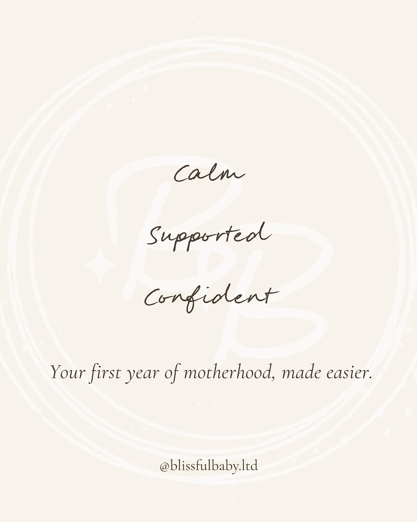 &ldquo;Calm. Supported. Confident. 

Your first year of motherhood, made easier.&rdquo;

✨Our mission is to help you feel calm, supported, and confident every step of the way. ✨

#newmama #firstyearofmotherhood #mamasupport