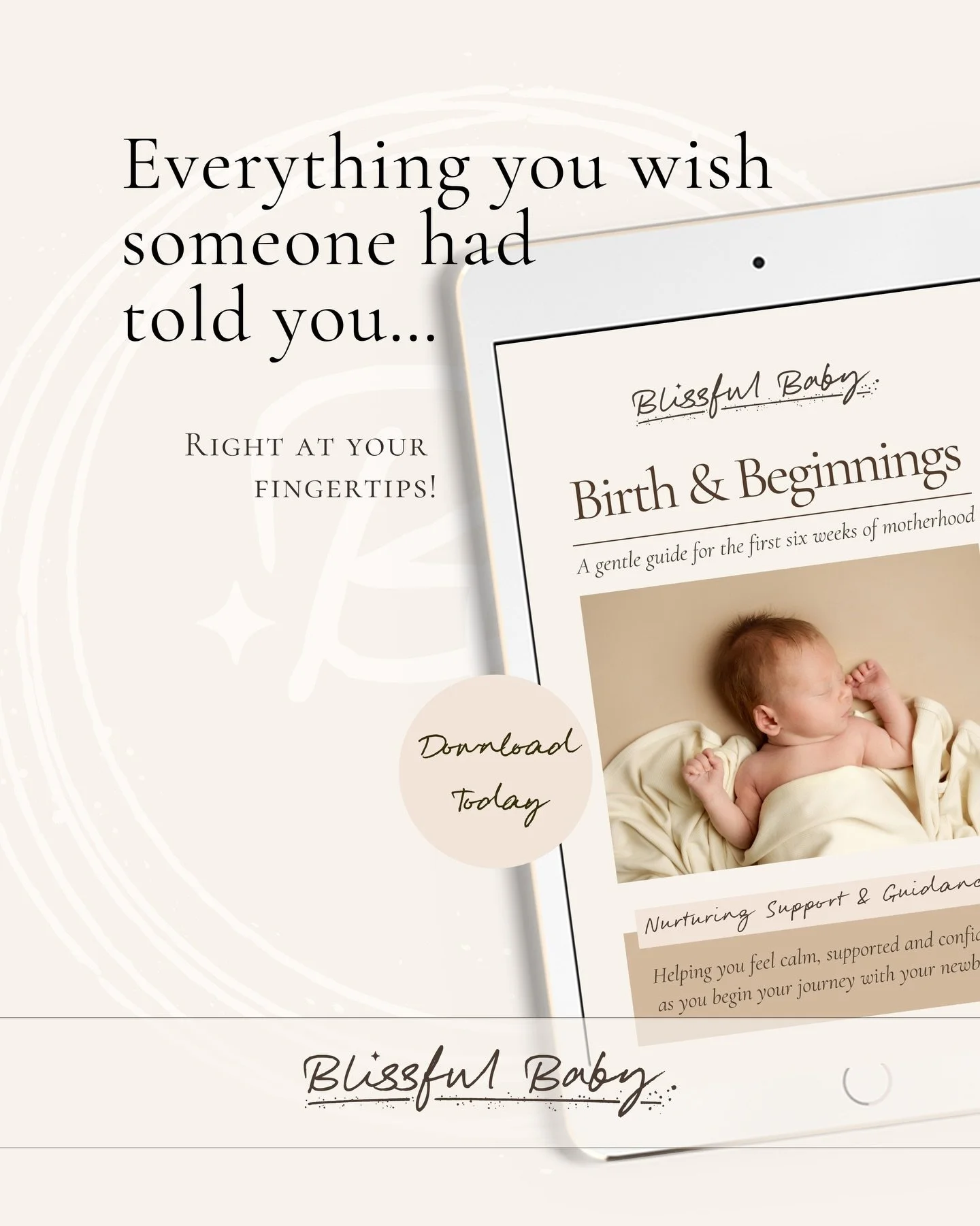 Everything you wish someone had told you&hellip;right at your fingertips 🤍

From those first moments after birth to the quiet, uncertain &ldquo;am I doing this right?&rdquo; moments&hellip;

Birth &amp; Beginnings was created to gently guide you thr