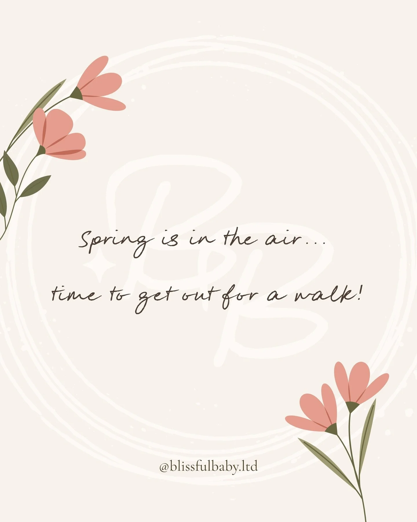 The sun is shining, the birds are tweeting&hellip; one of our favourite times of the year to get out for a walk.

Whether you&rsquo;re pushing baby in the pram, heading out for a solo stroll, or catching up with a friend&hellip;

Take a moment to pau