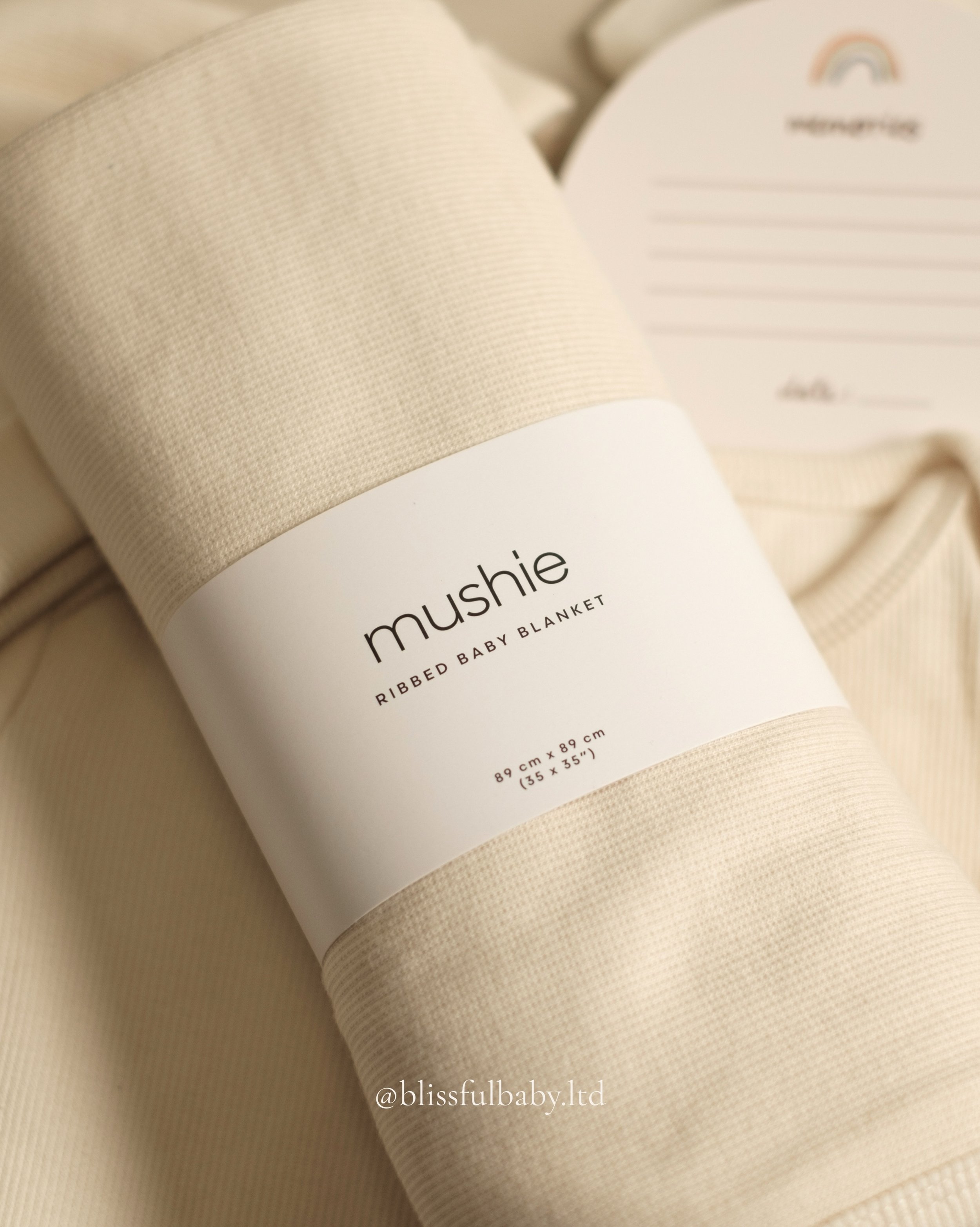 Your Go-To Baby Blanket 

Soft, simple, and made for those everyday moments 🤍

We chose the ribbed blanket by Mushie because it&rsquo;s the kind of essential you reach for again and again, whether it&rsquo;s for cuddles on the sofa, nap time, or hea