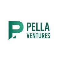Logo of Pella Ventures featuring a stylized letter P in green and the company name.
