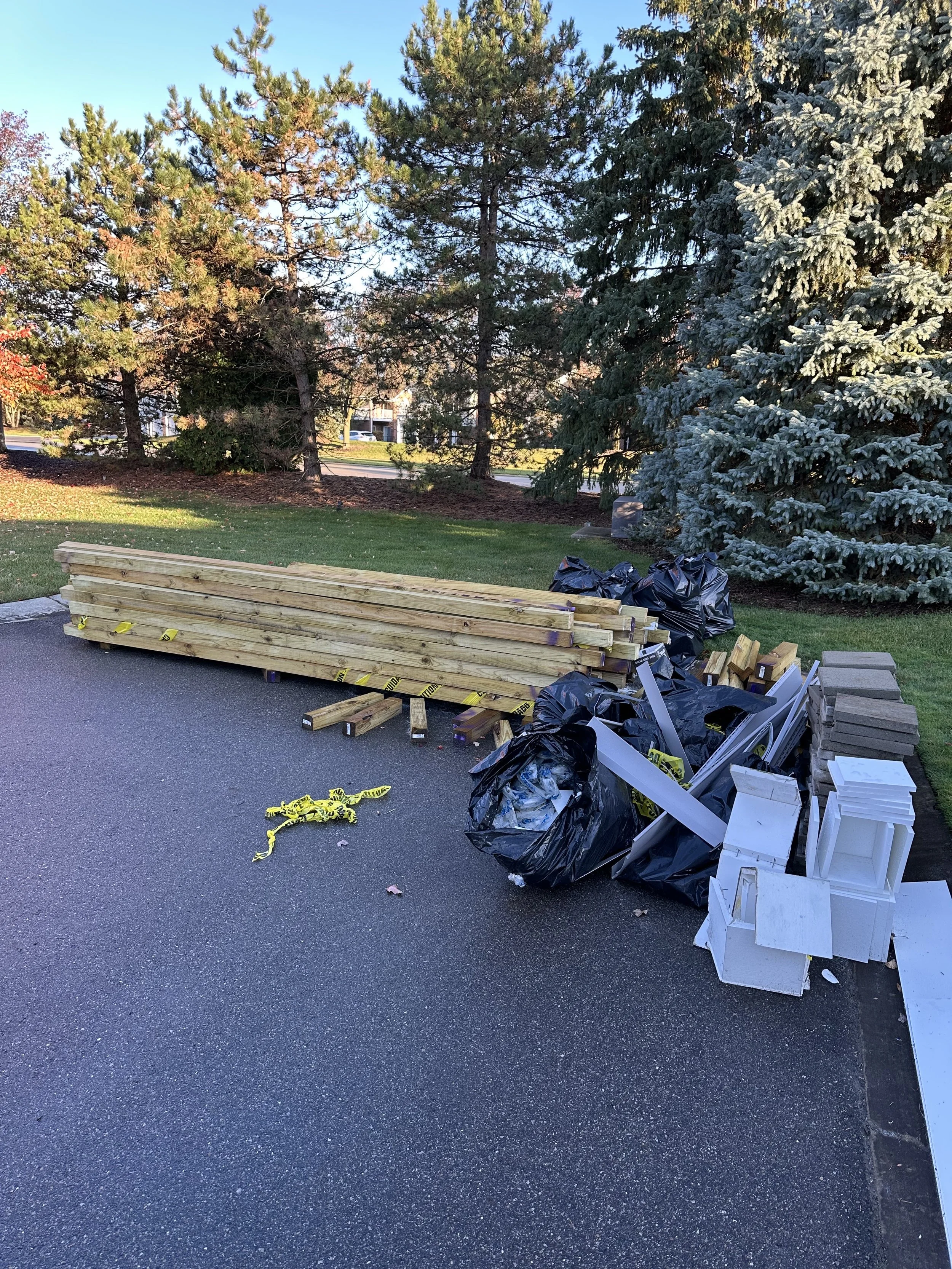 Construction Debris Removal In Sterling Heights Before