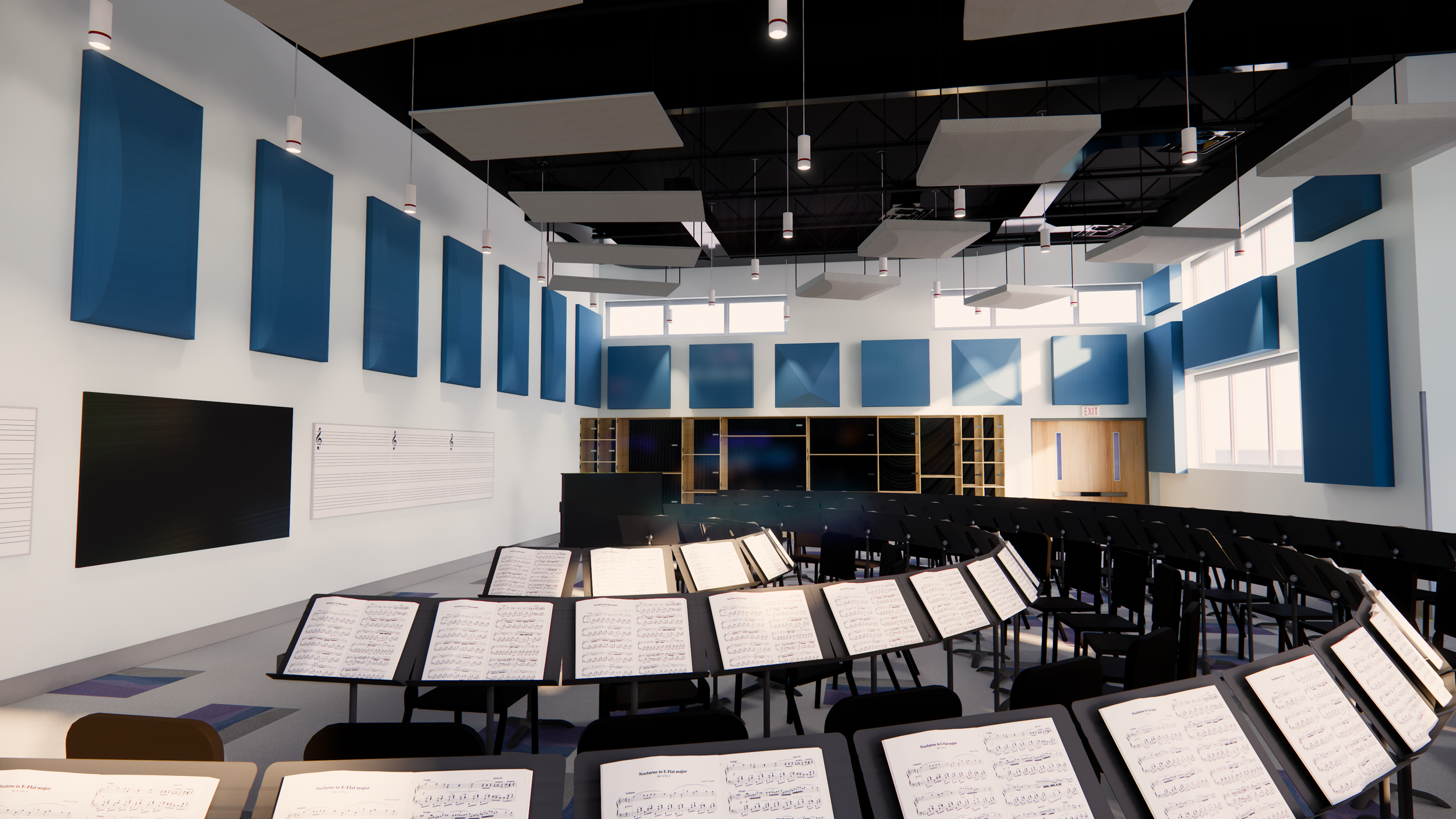 Plainedge High School Music Suite - Performing Arts Addition